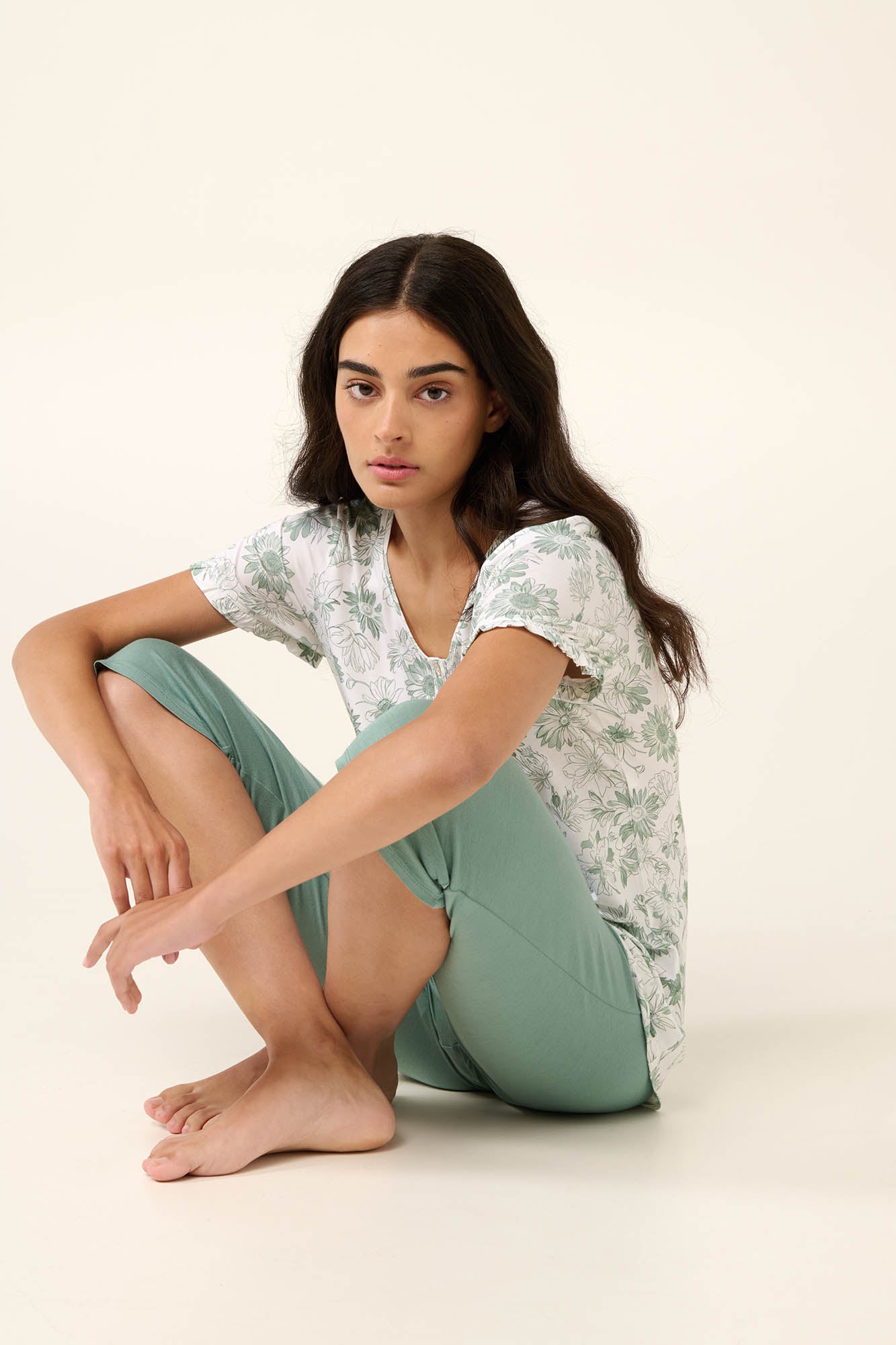 Vamp - Micromodal Γυναικεία Πυτζάμα με Πατιλέτα