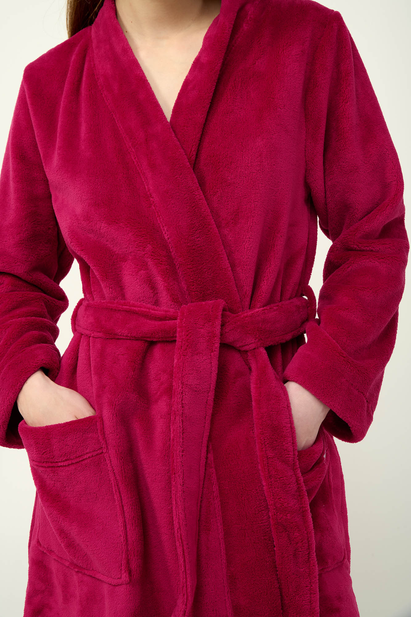 Vamp - Μονόχρωμη Σταυρωτή Ρόμπα