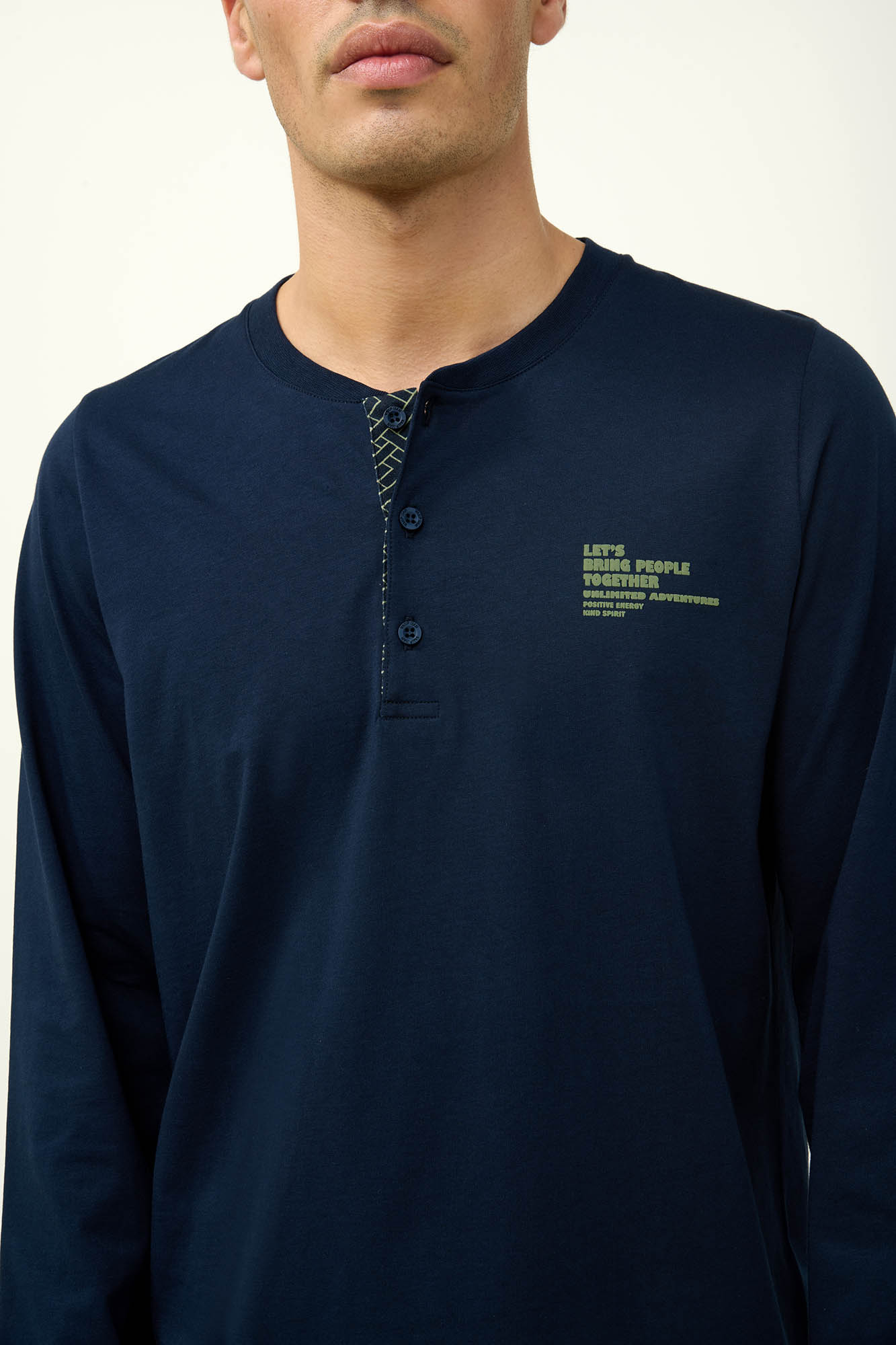 Vamp - Ανδρική Βαμβακερή Πυτζάμα με Πατιλέτα