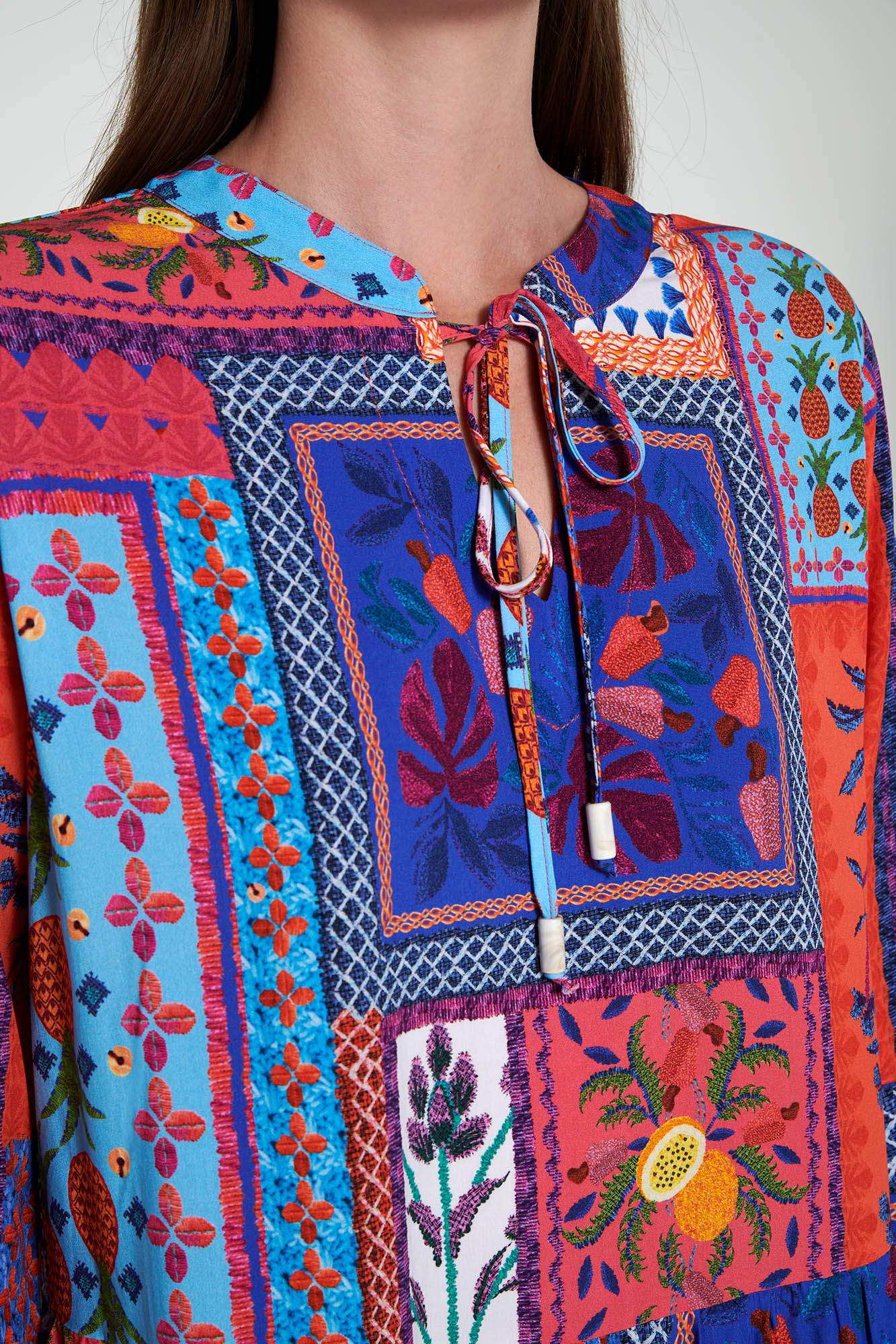 Vamp - Εμπριμέ Μακρύ Φόρεμα