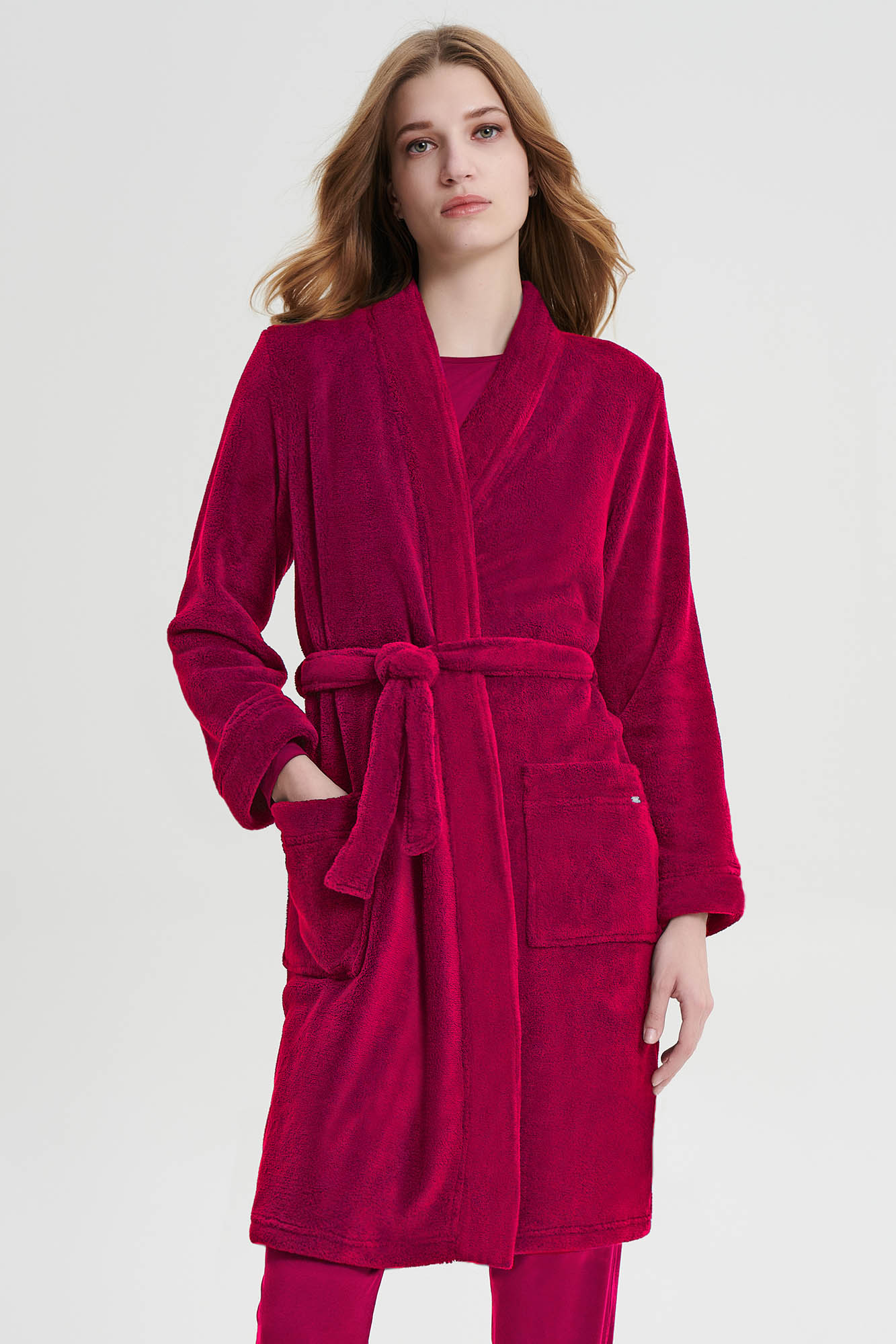 Vamp - Μονόχρωμη Σταυρωτή Ρόμπα