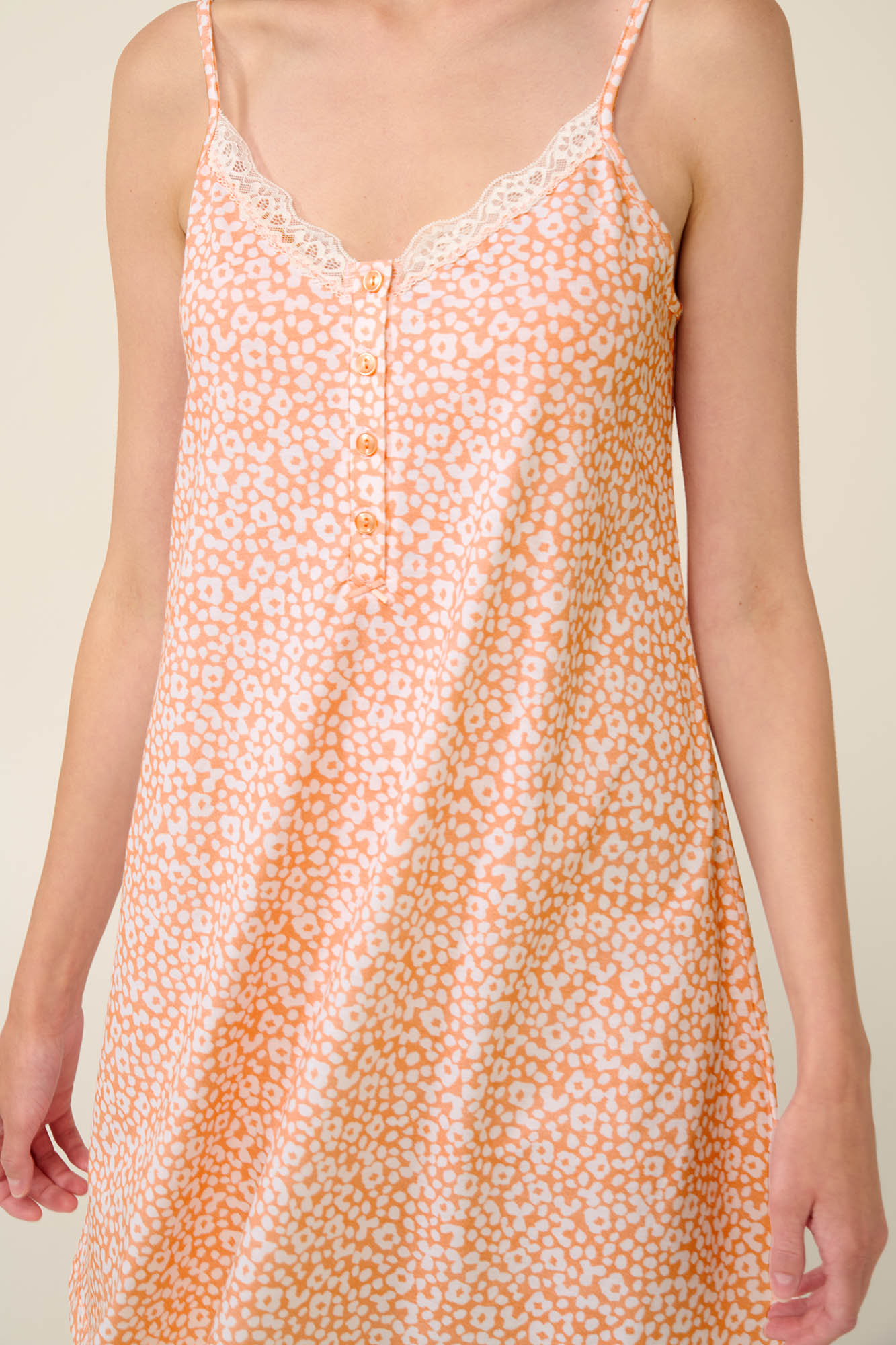 Vamp - Βαμβακερό Καλοκαιρινό Νυχτικό με Τιράντες