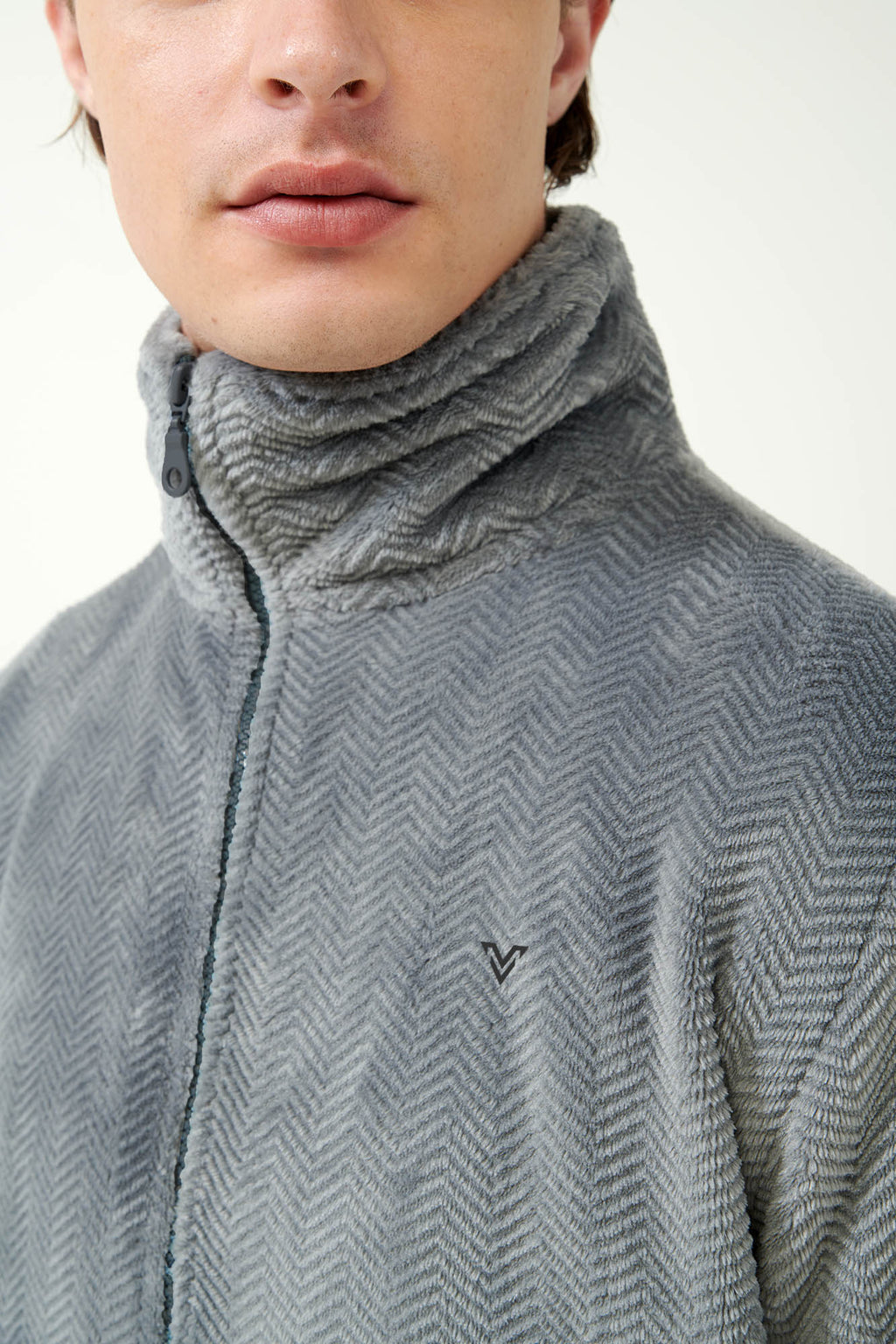 Vamp - Fleece Ρόμπα Ζιβάγκο με Φερμουάρ