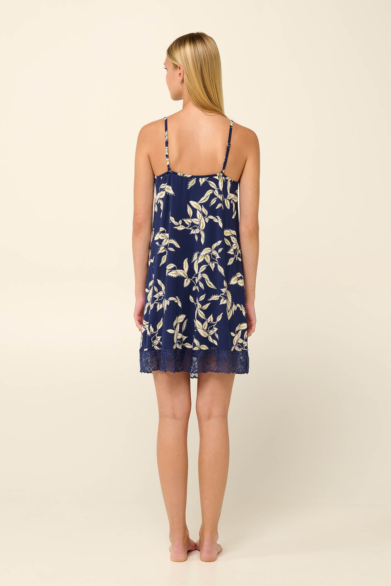 Vamp - Καλοκαιρινό Νυχτικό Micromodal με Τιράντες και Δαντέλα