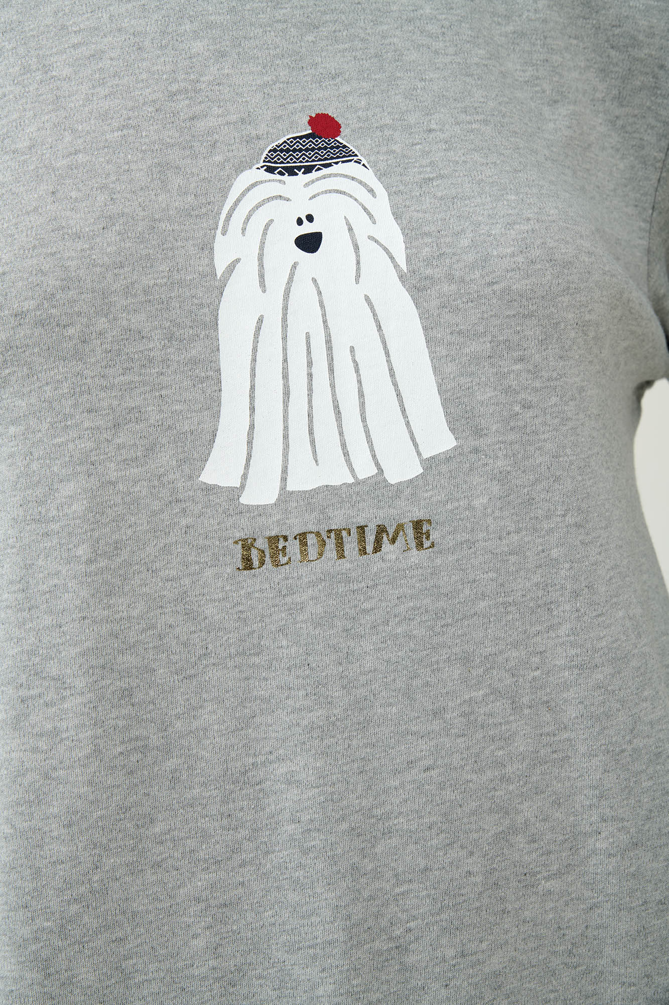 Vamp - Βαμβακερό Χειμερινό Νυχτικό με Τύπωμα