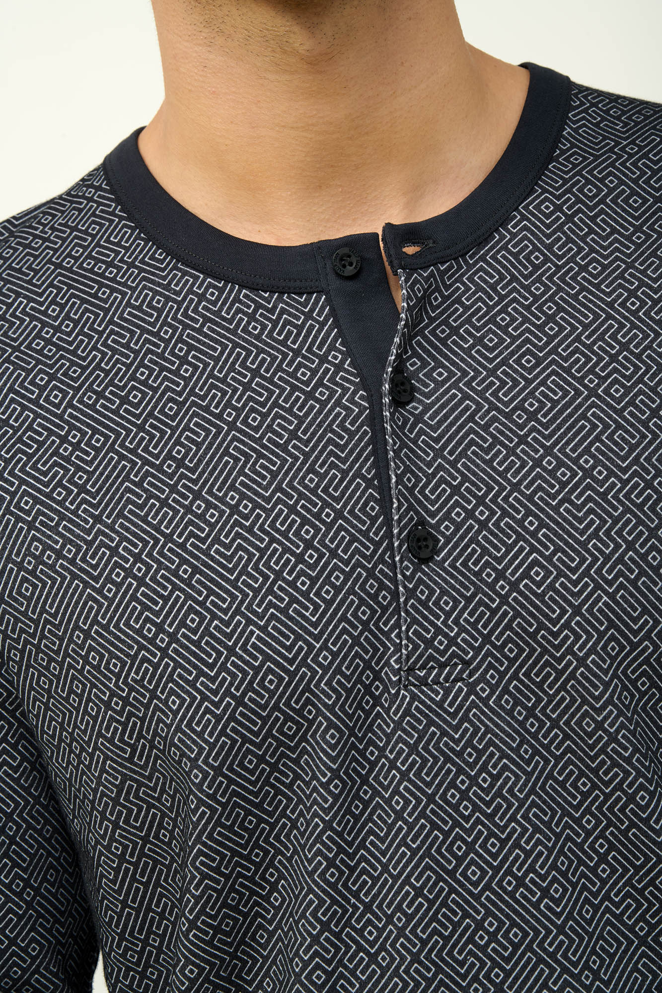 Vamp - Ανδρική Βαμβακερή Πυτζάμα με Πατιλέτα