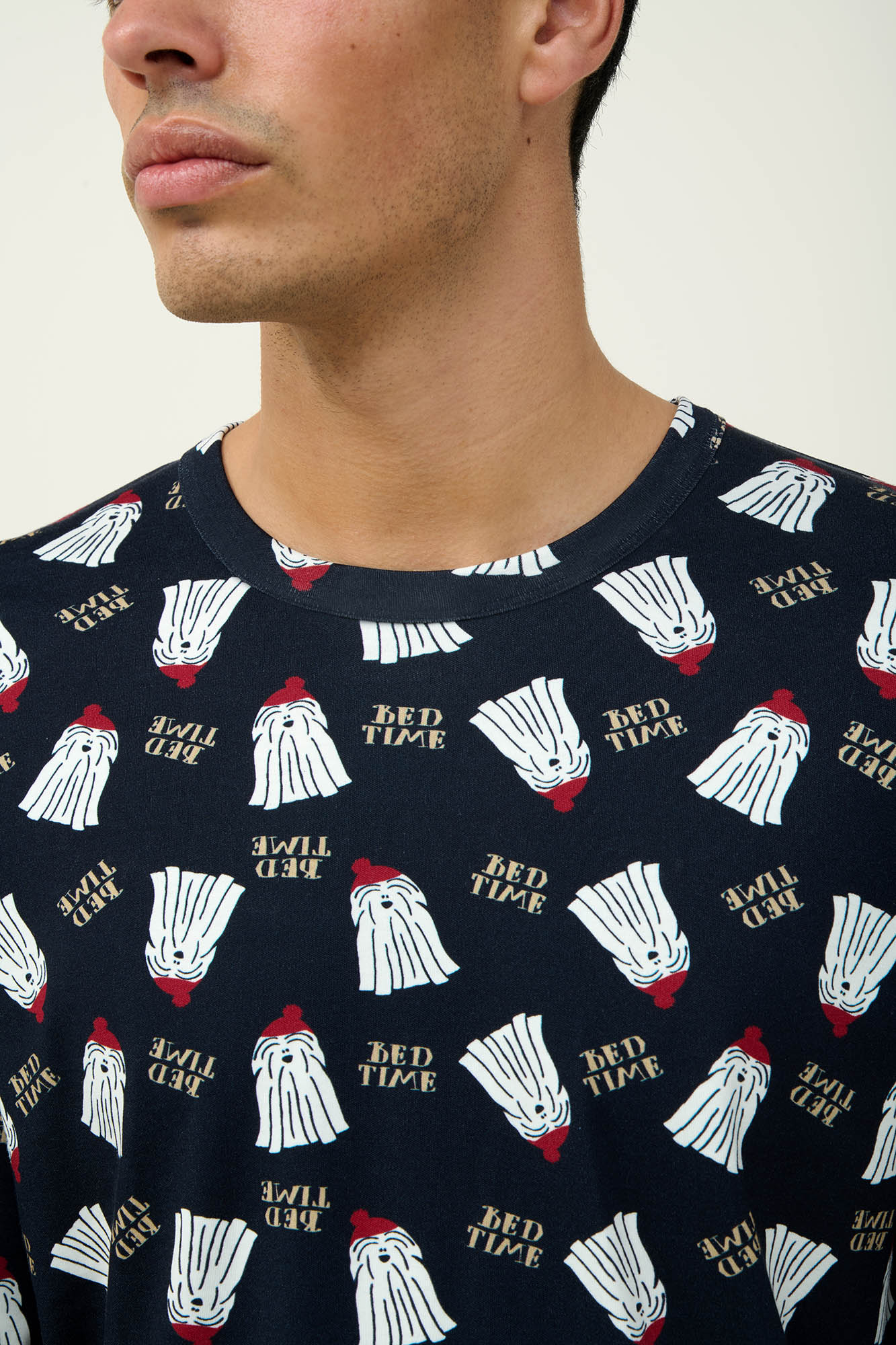 Vamp - Βαμβακερή Ανδρική Πυτζάμα με Μανσέτες