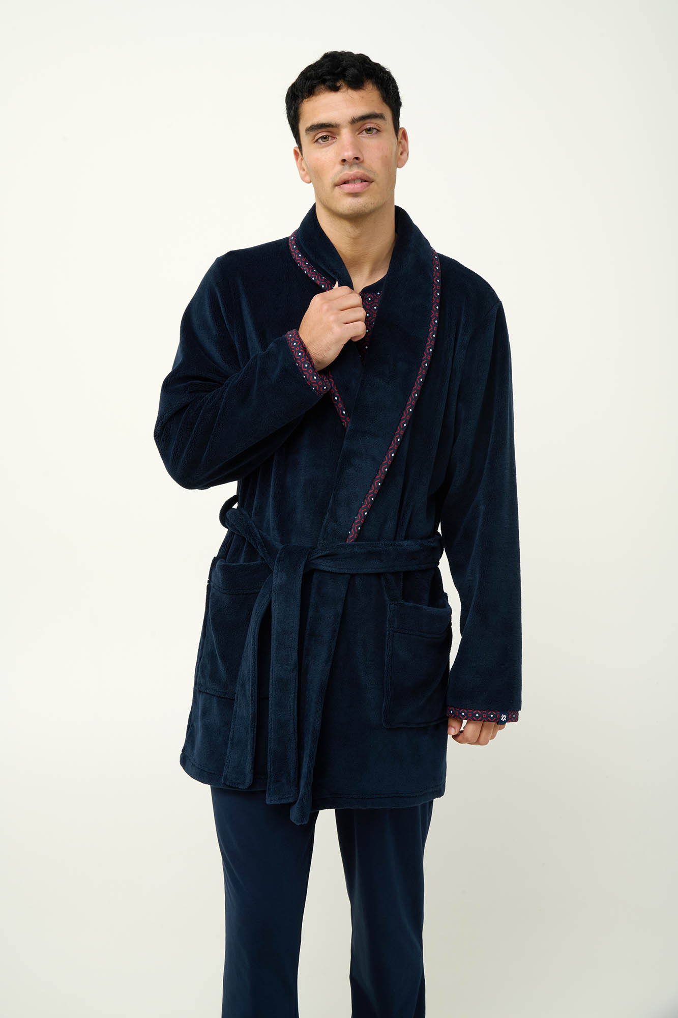 Vamp - Σταυρωτή Ανδρική Fleece Ρόμπα