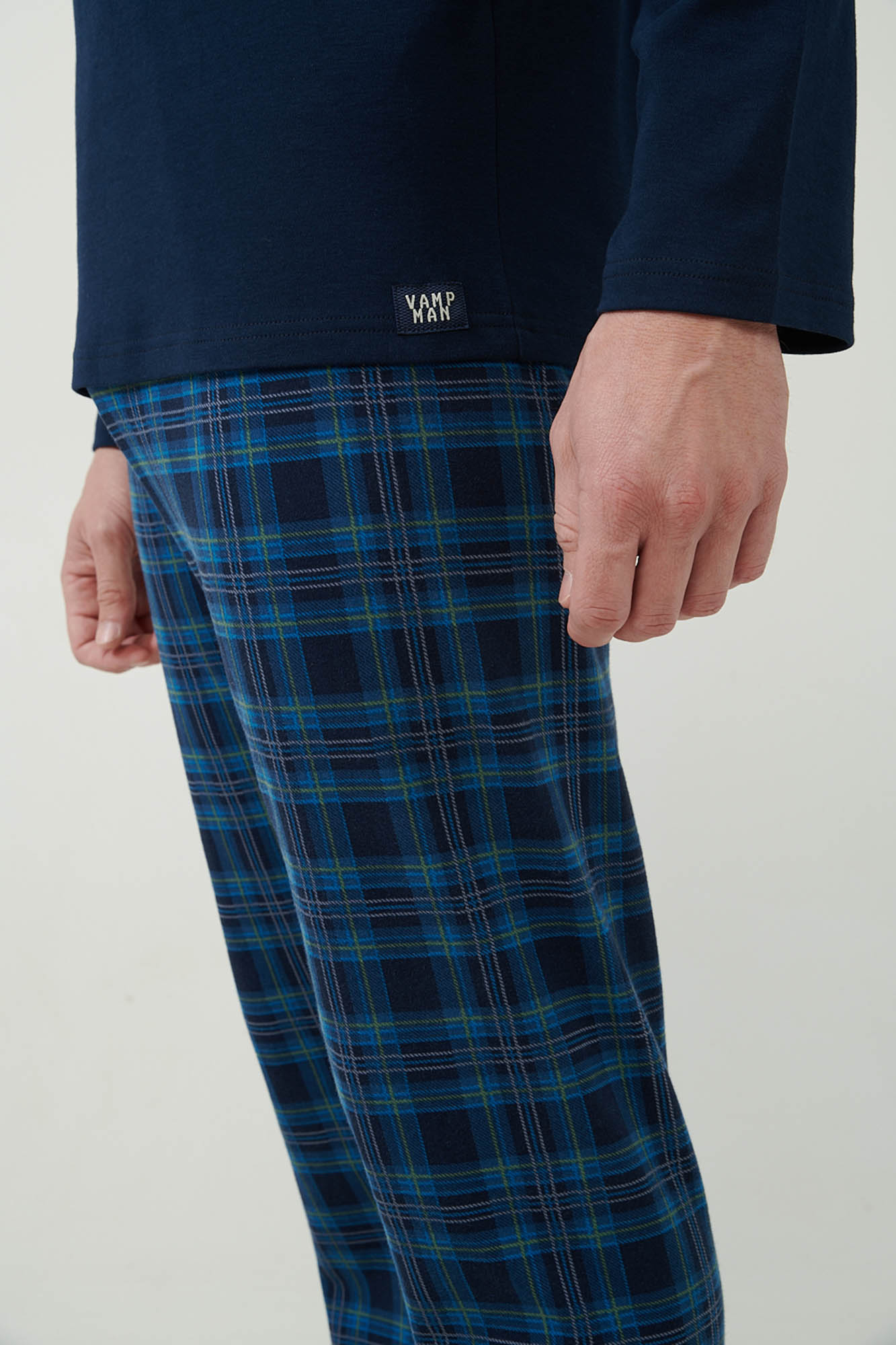 Vamp - Ταρτάν Πυτζάμα Interlock με Πατιλέτα
