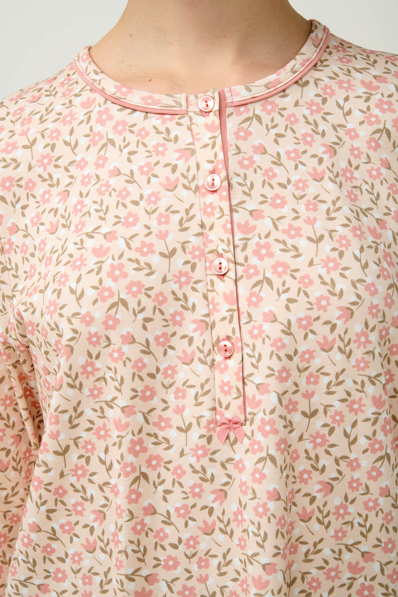 Vamp - Γυναικεία Βαμβακερή Πυτζάμα με Πατιλέτα