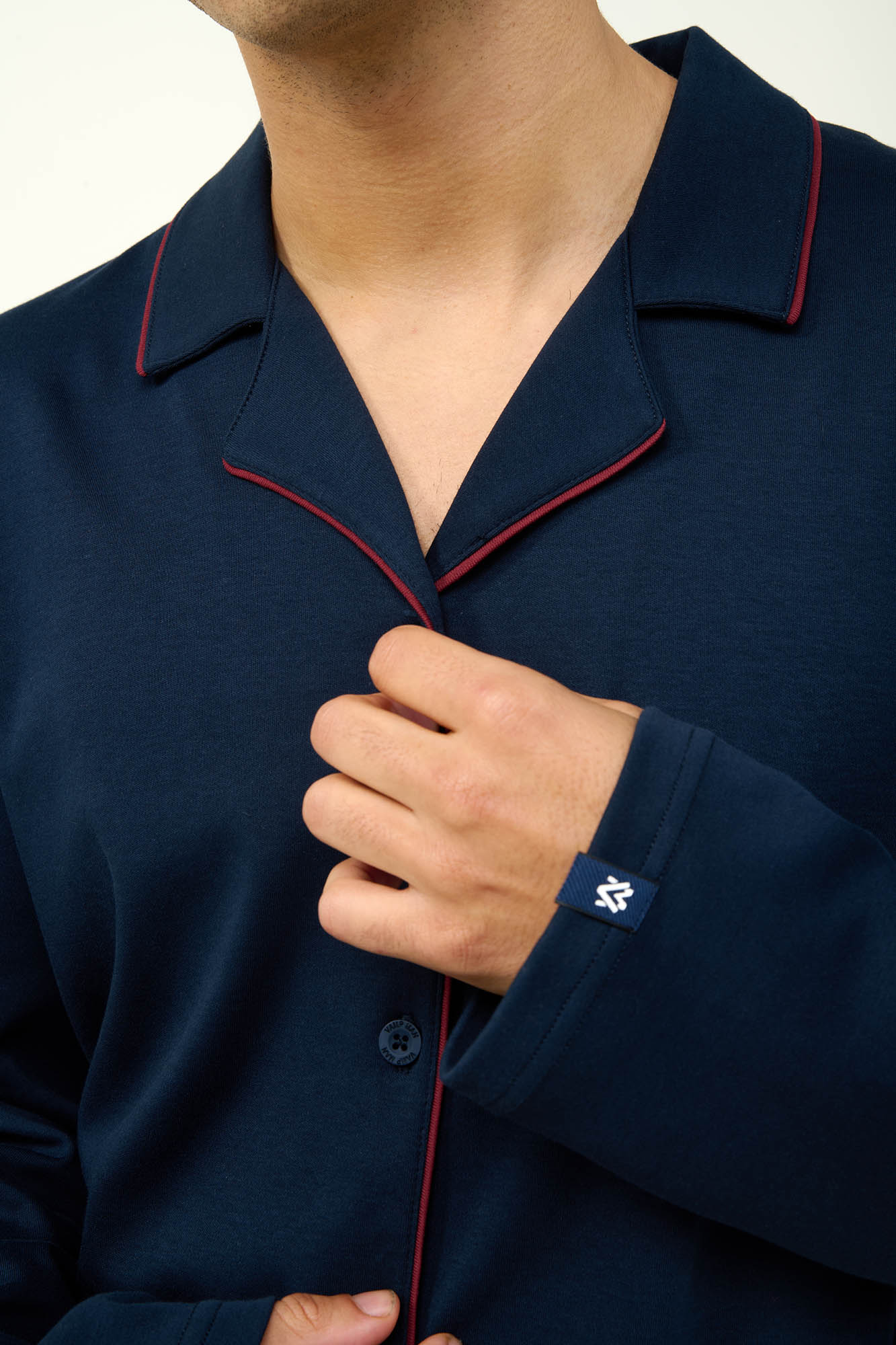 Vamp - Ανδρική Βαμβακερή Πυτζάμα με Κουμπιά