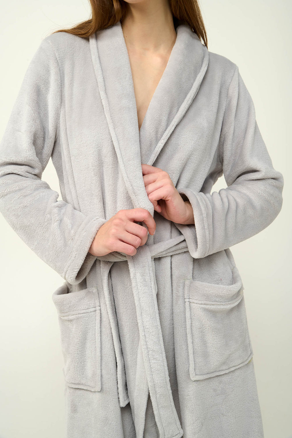 Vamp - Γυναικεία Σταυρωτή Ρόμπα Fleece