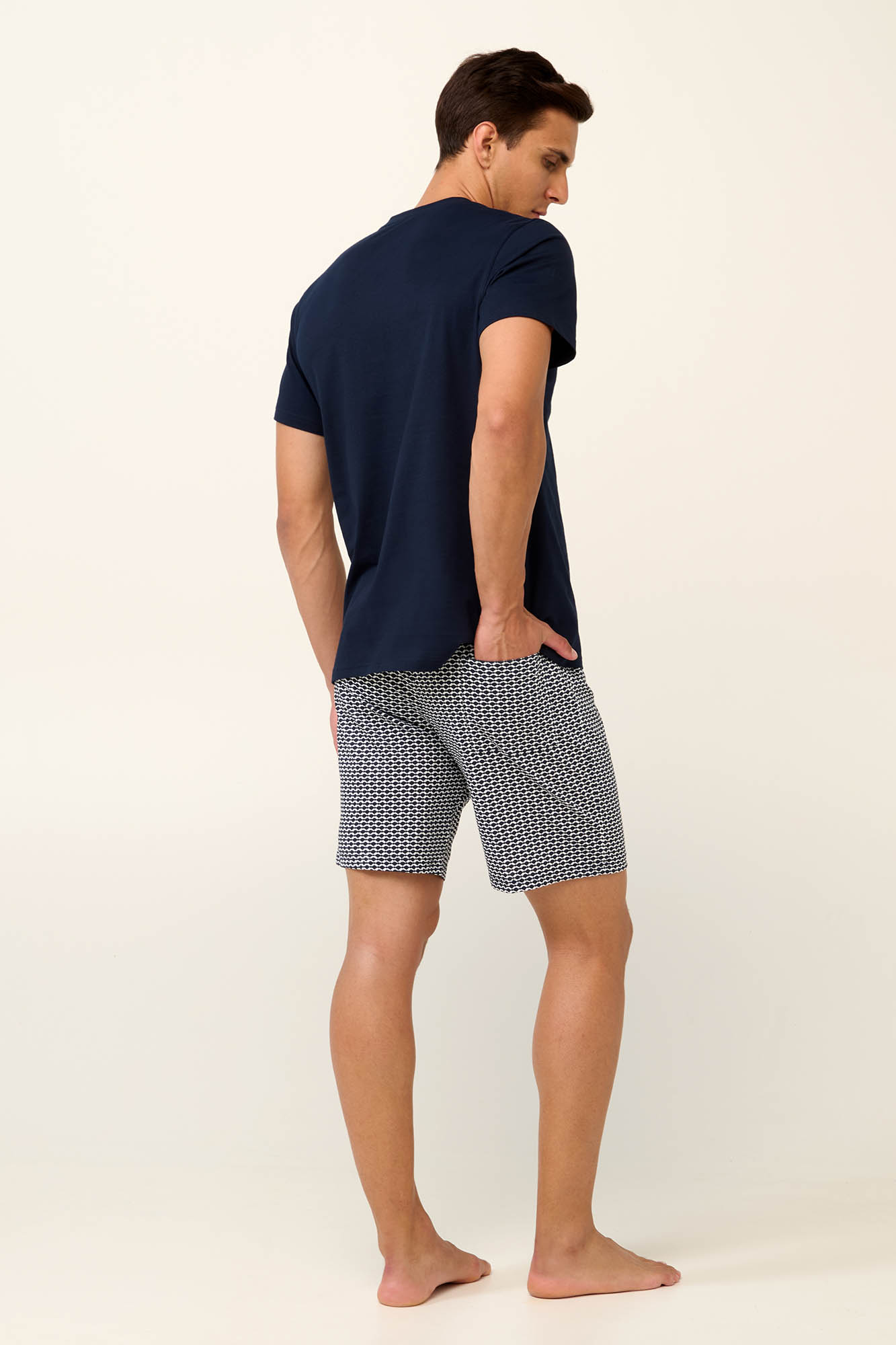 Vamp - Βαμβακερή Ανδρική Πυτζάμα με Τύπωμα