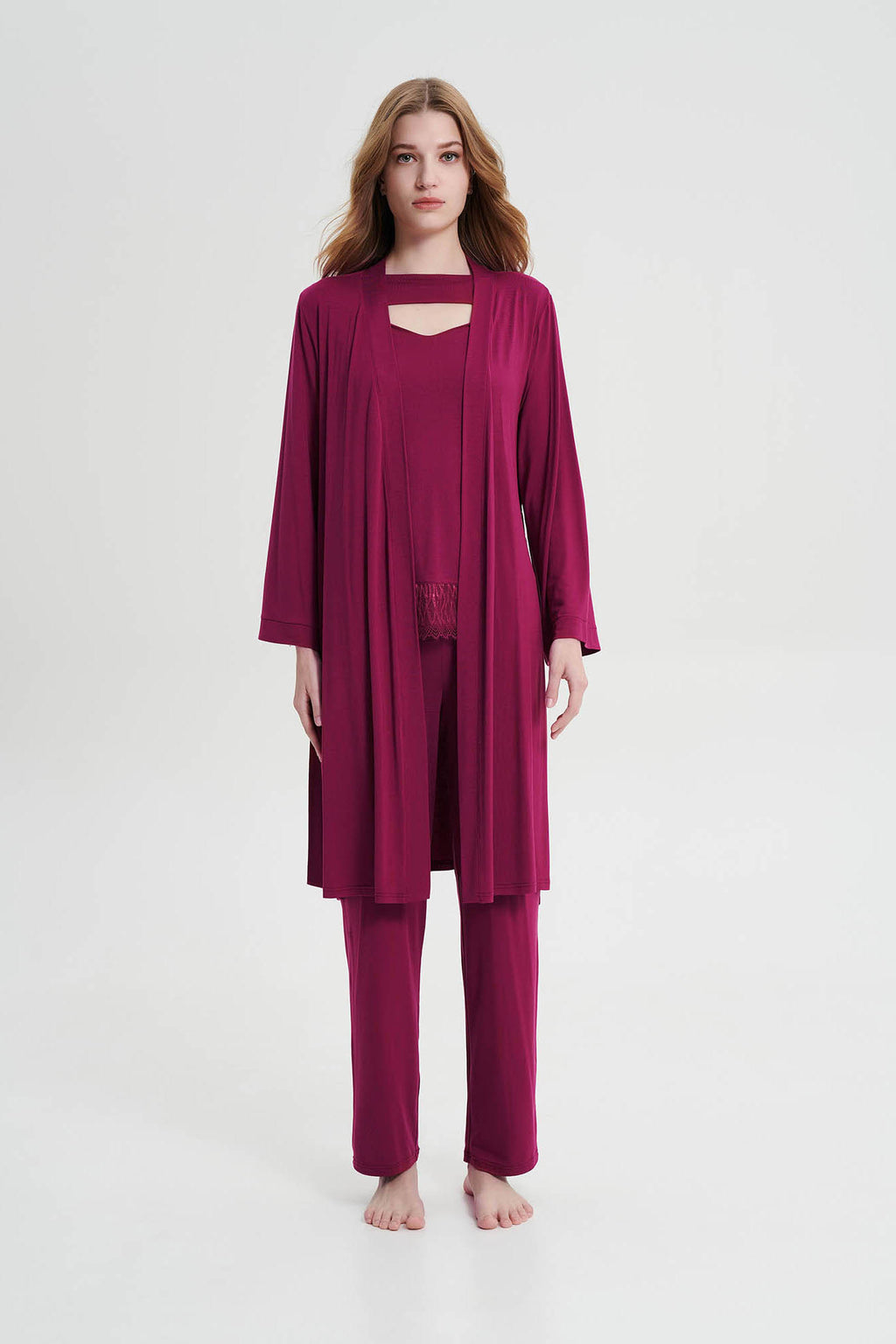 Vamp - Μονόχρωμη Σταυρωτή Ρόμπα