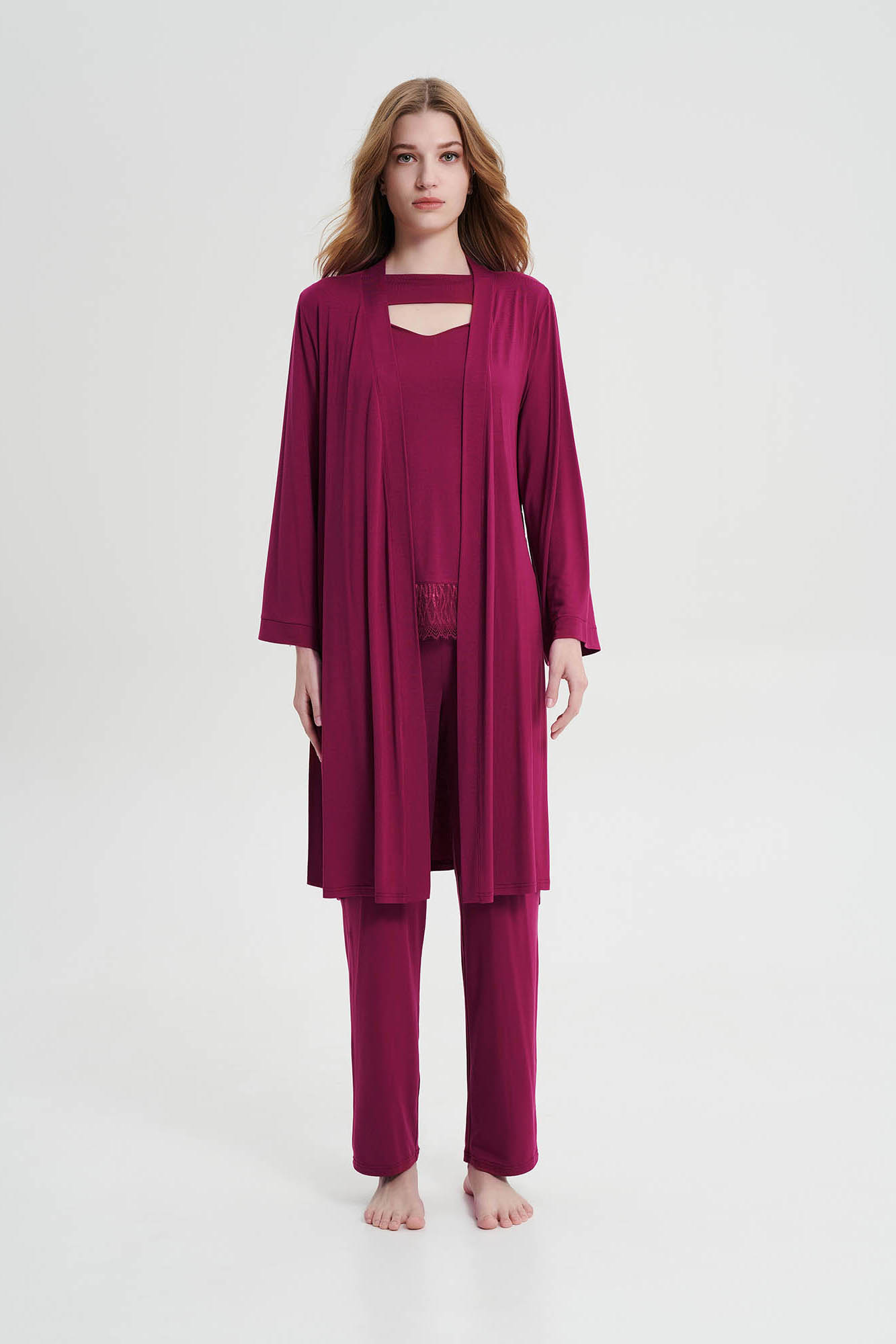 Vamp - Μονόχρωμη Σταυρωτή Ρόμπα