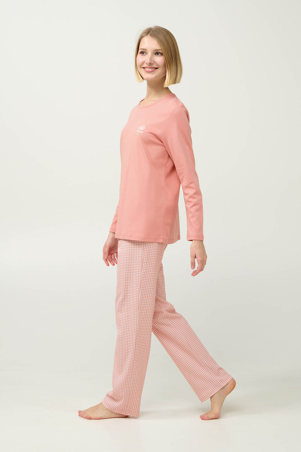 Vamp - Χειμερινή Γυναικεία Βαμβακερή Πυτζάμα