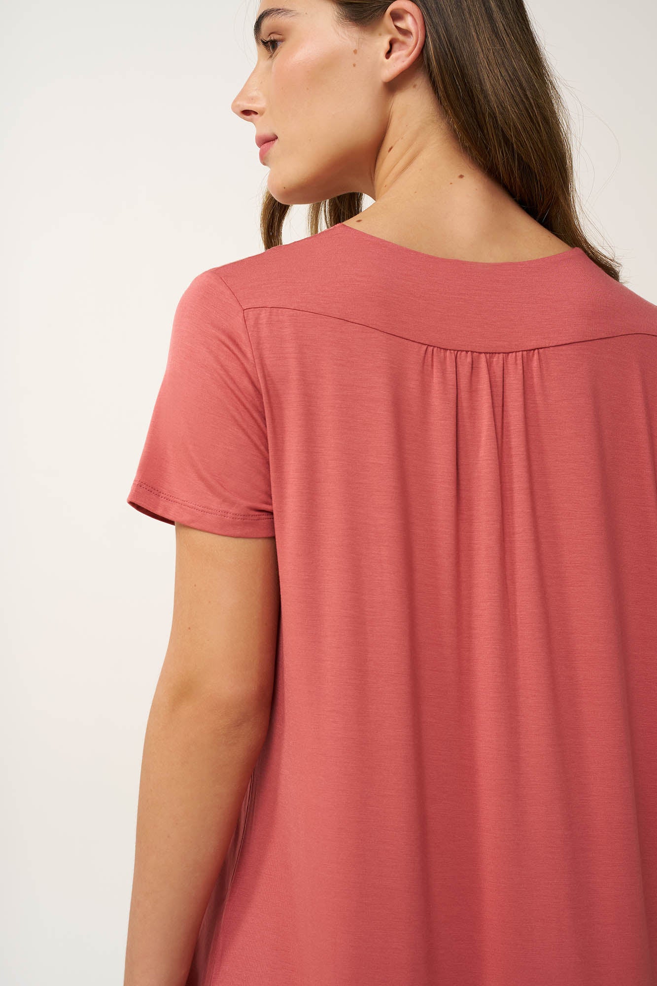 Vamp - Νυχτικό Micromodal με Σούρες