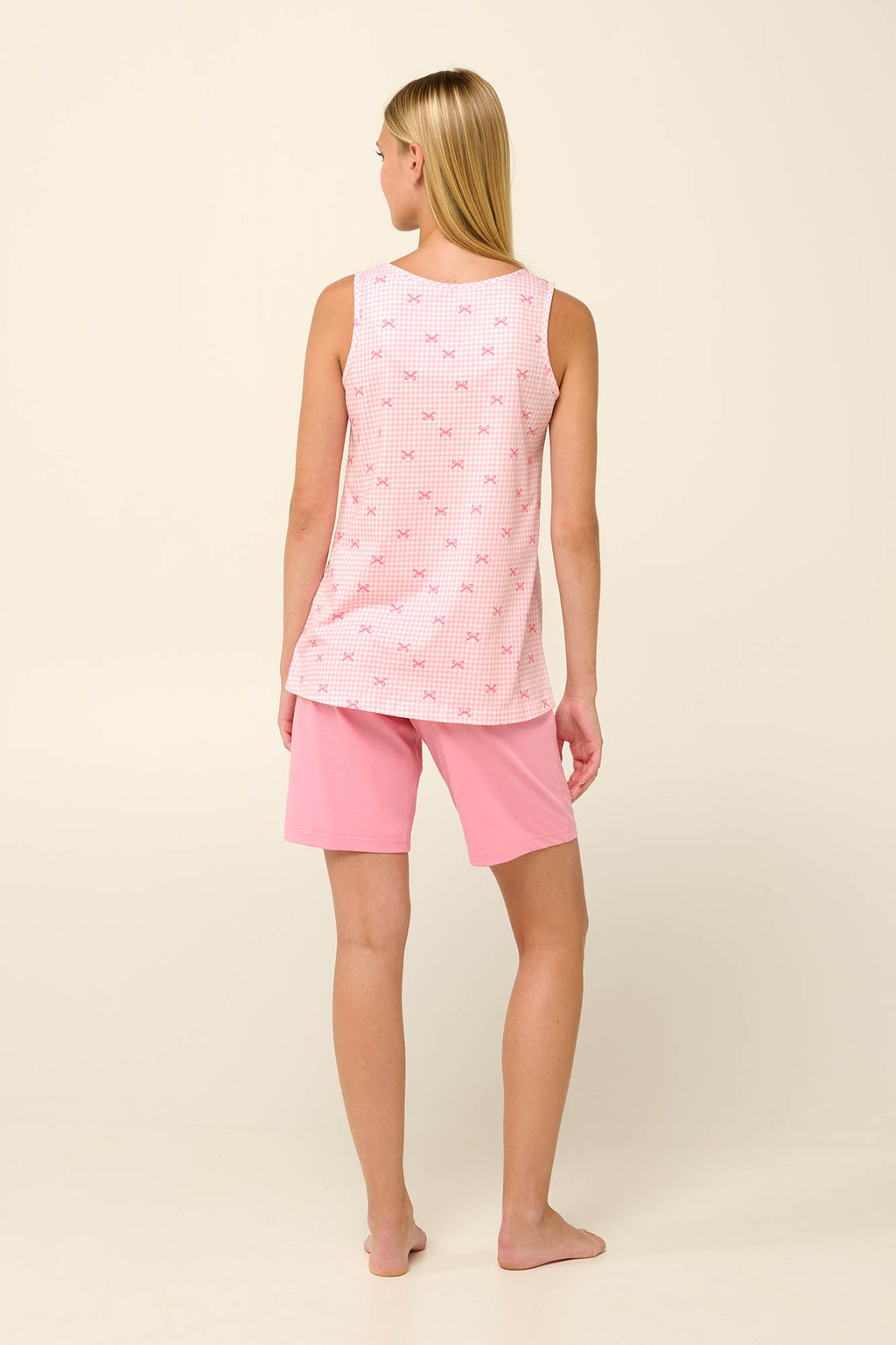 Vamp - Βαμβακερή Γυναικεία Πυτζάμα με Πατιλέτα