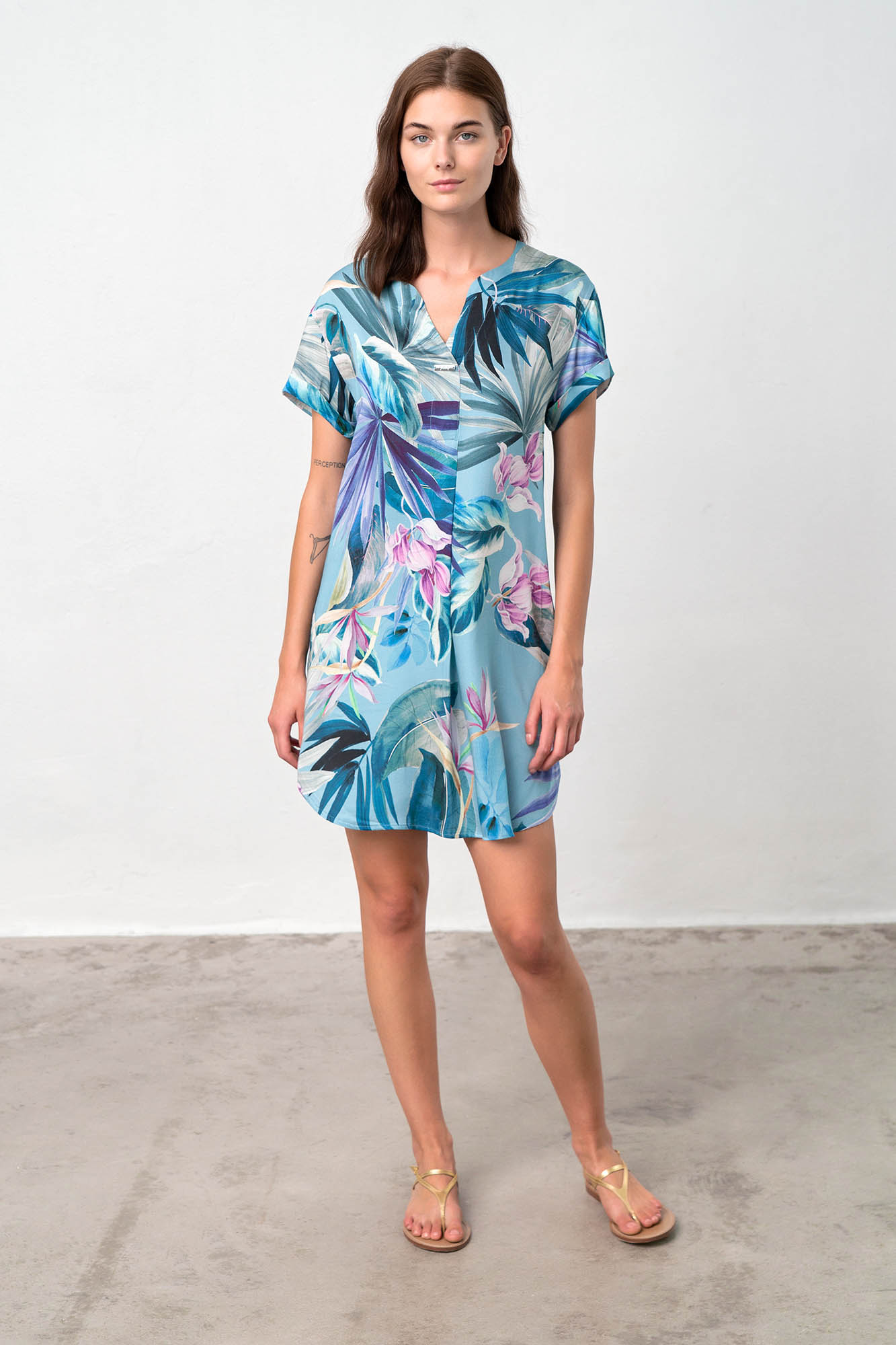 Vamp - Φόρεμα με Κοντό Μανίκι