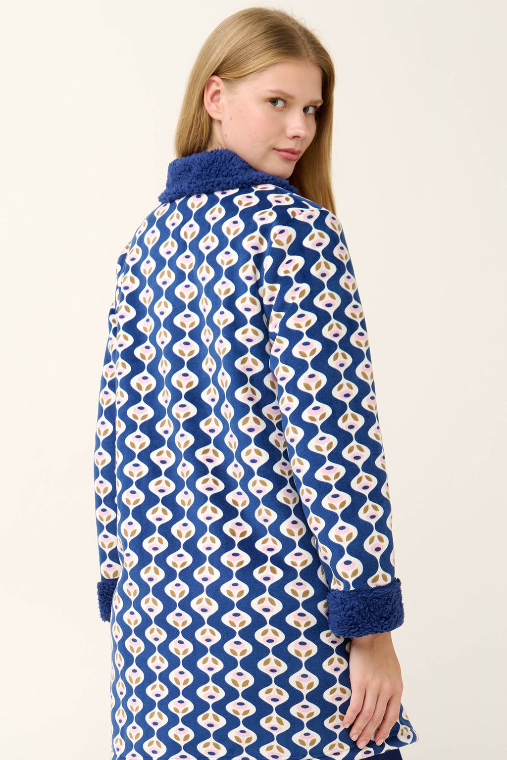 Vamp - Γυναικεία Ρόμπα Fleece με Κουμπιά