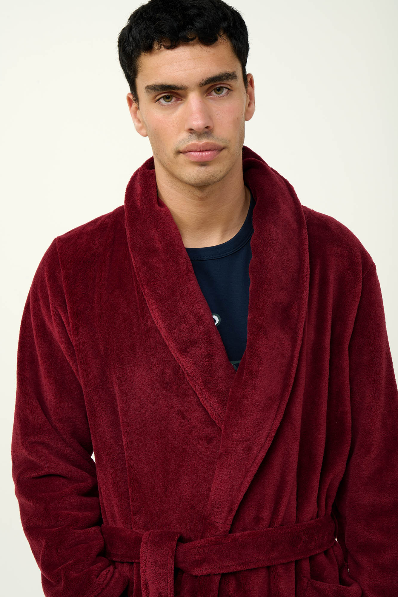 Vamp - Μονόχρωμη Ανδρική Σταυρωτή Ρόμπα