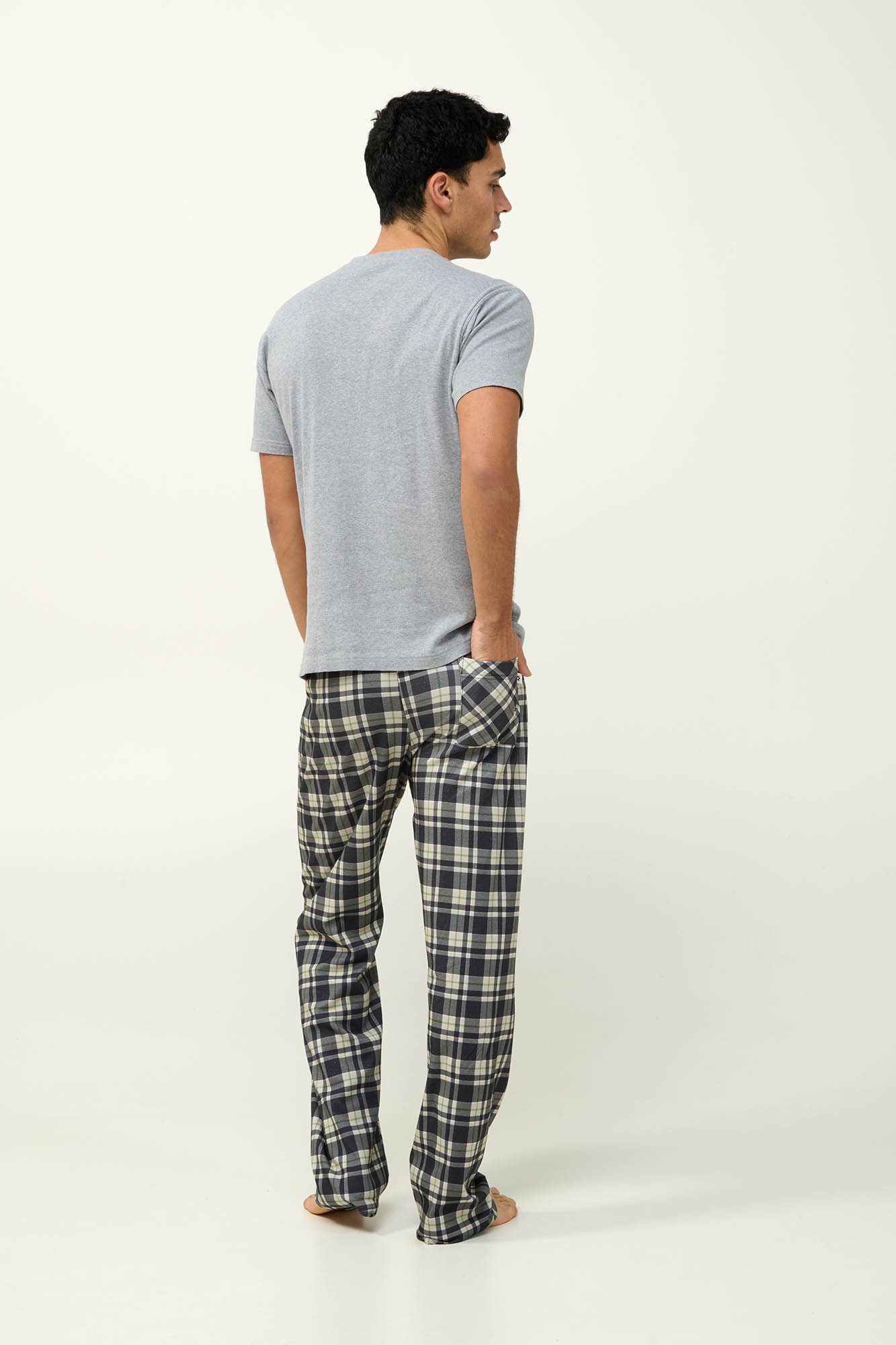 Vamp - Βαμβακερό Καρό Ανδρικό Παντελόνι