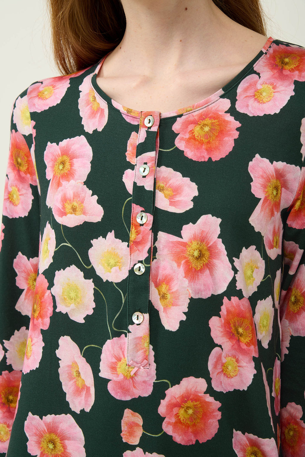 Vamp - Χειμερινό Micromodal Νυχτικό με Πατιλέτα