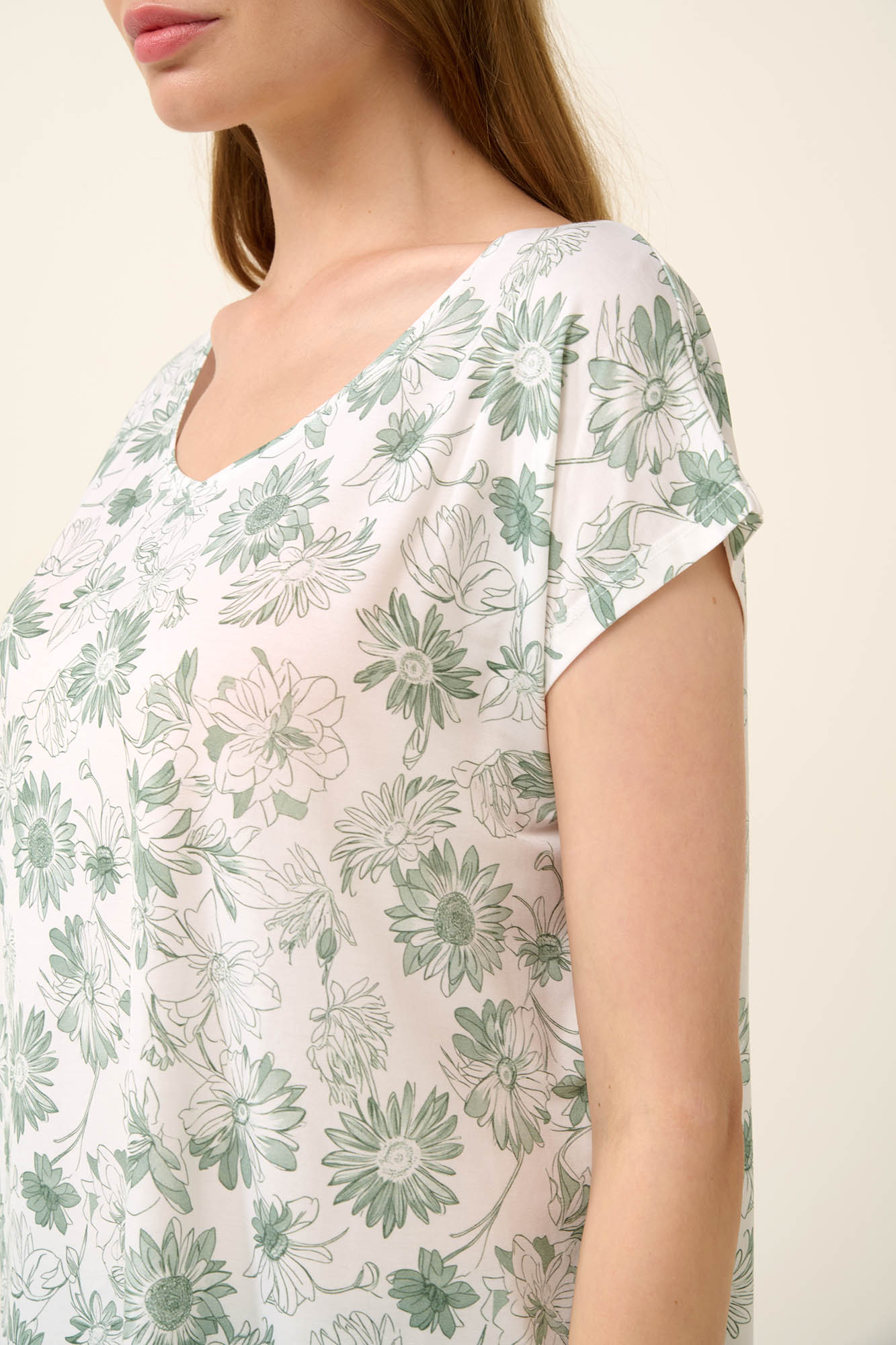 Vamp - Γυναικεία Πυτζάμα Micromodal με Κάπρι Παντελόνι