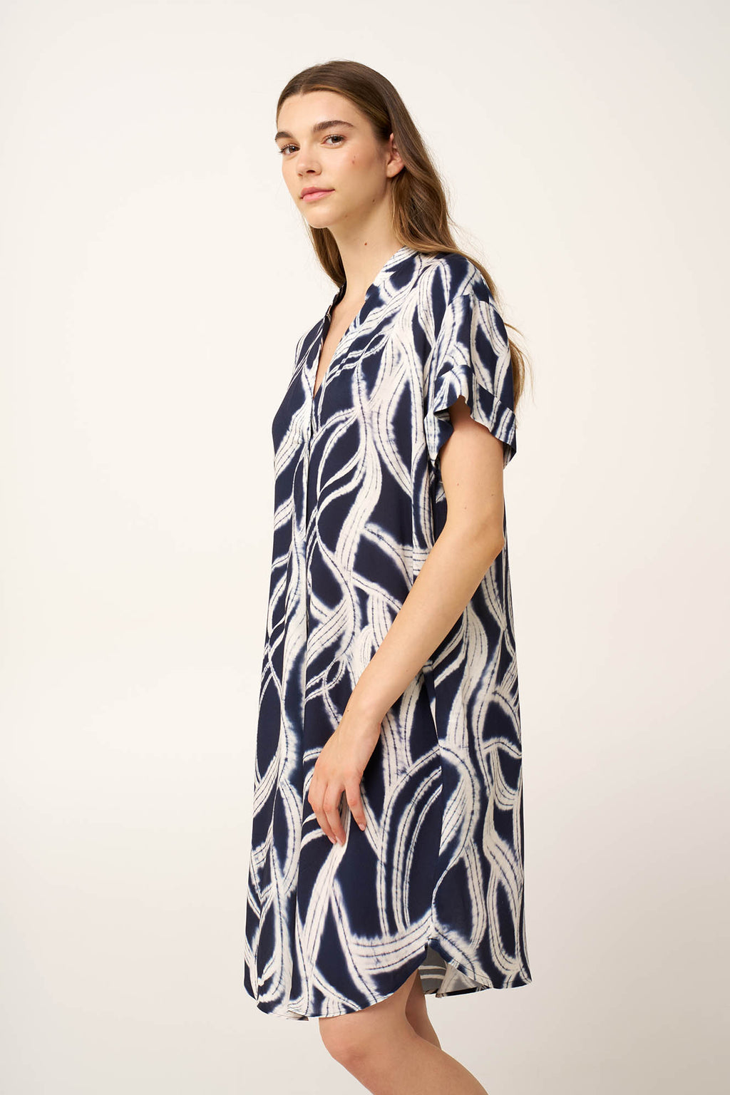 Vamp - Καλοκαιρινό Φόρεμα από Ποπλίνα με V