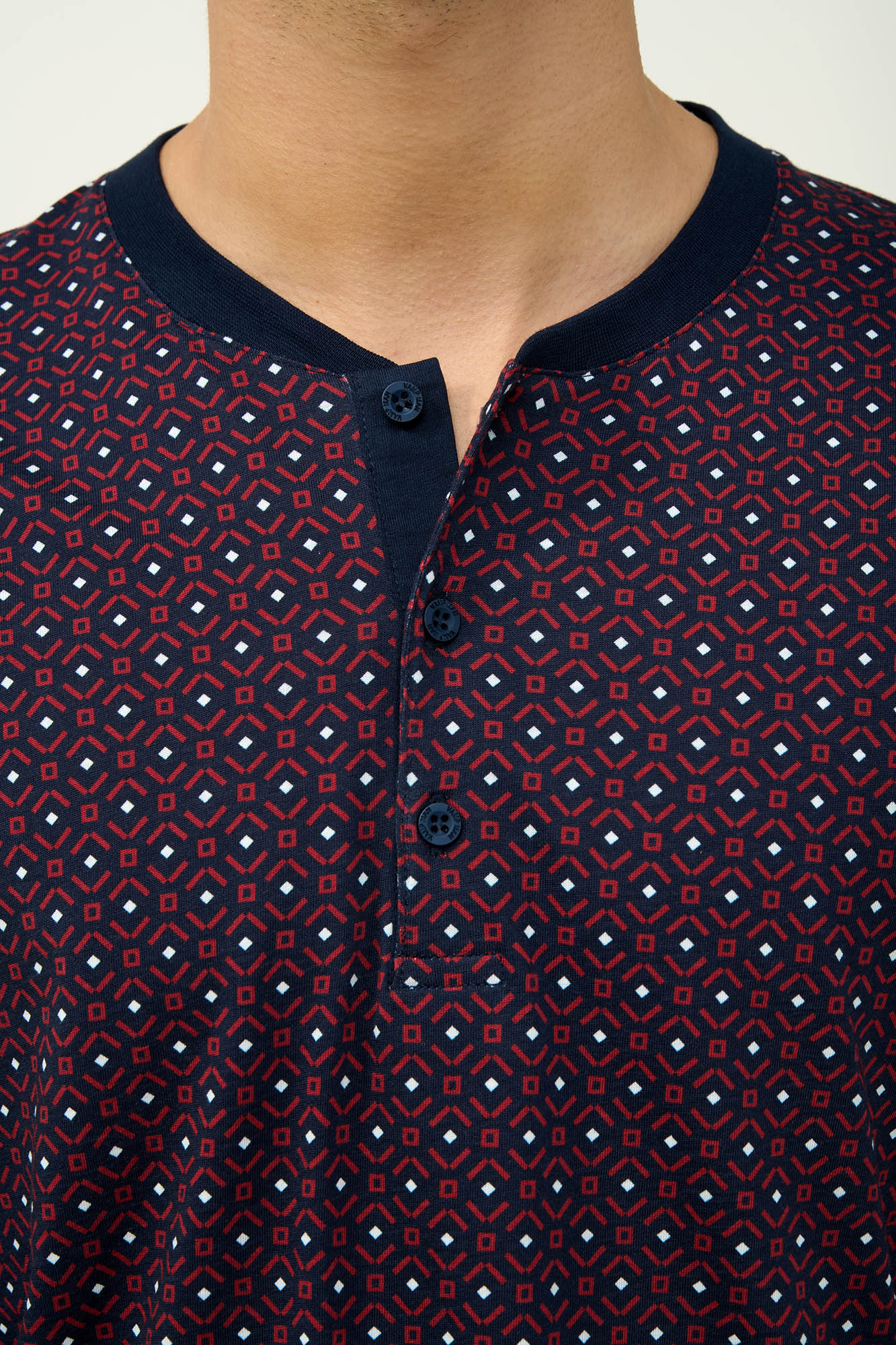 Vamp - Ανδρική Βαμβακερή Πυτζάμα με Πατιλέτα