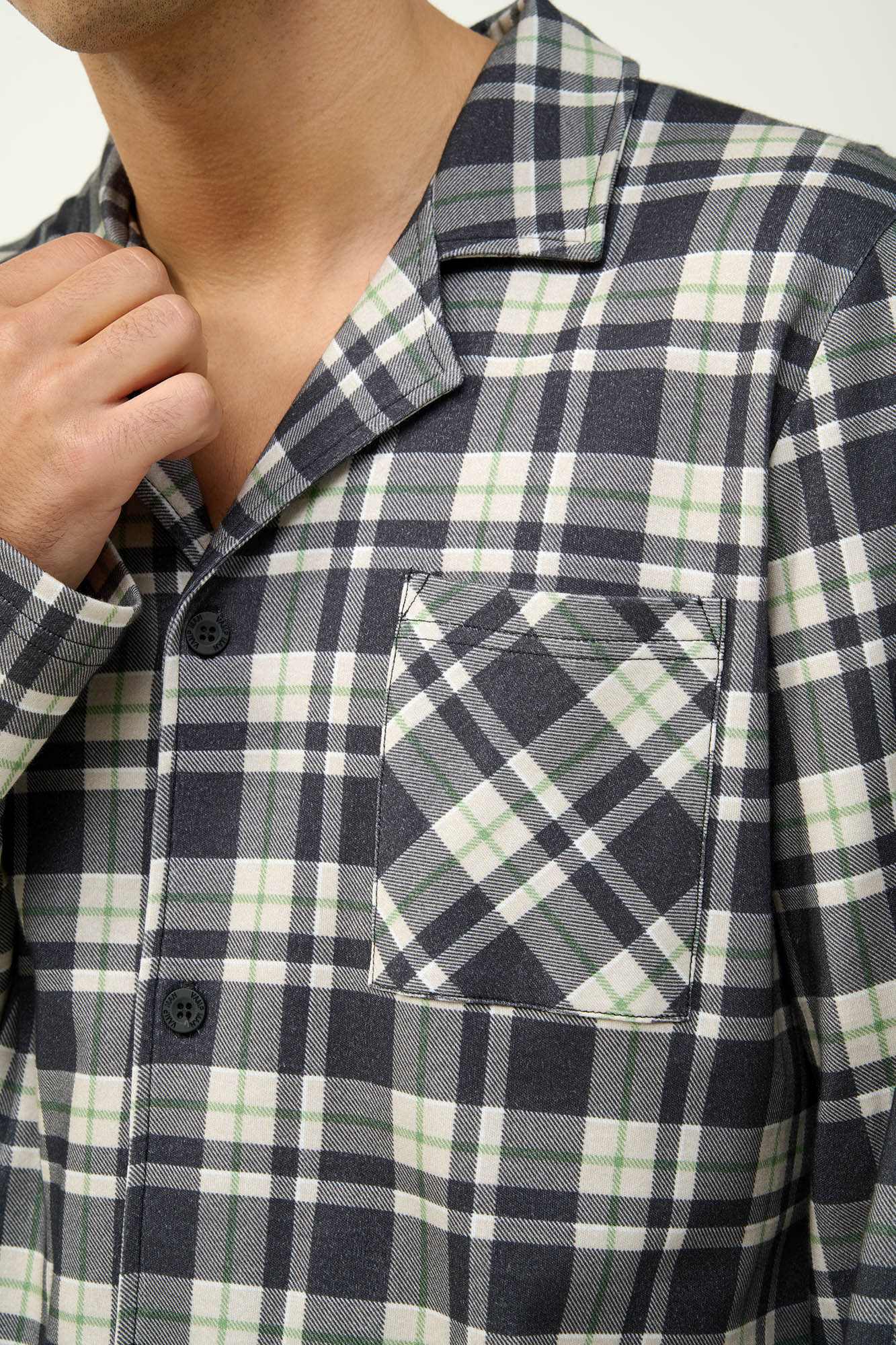 Vamp - Ανδρική Βαμβακερή Κουμπωτή Πυτζάμα