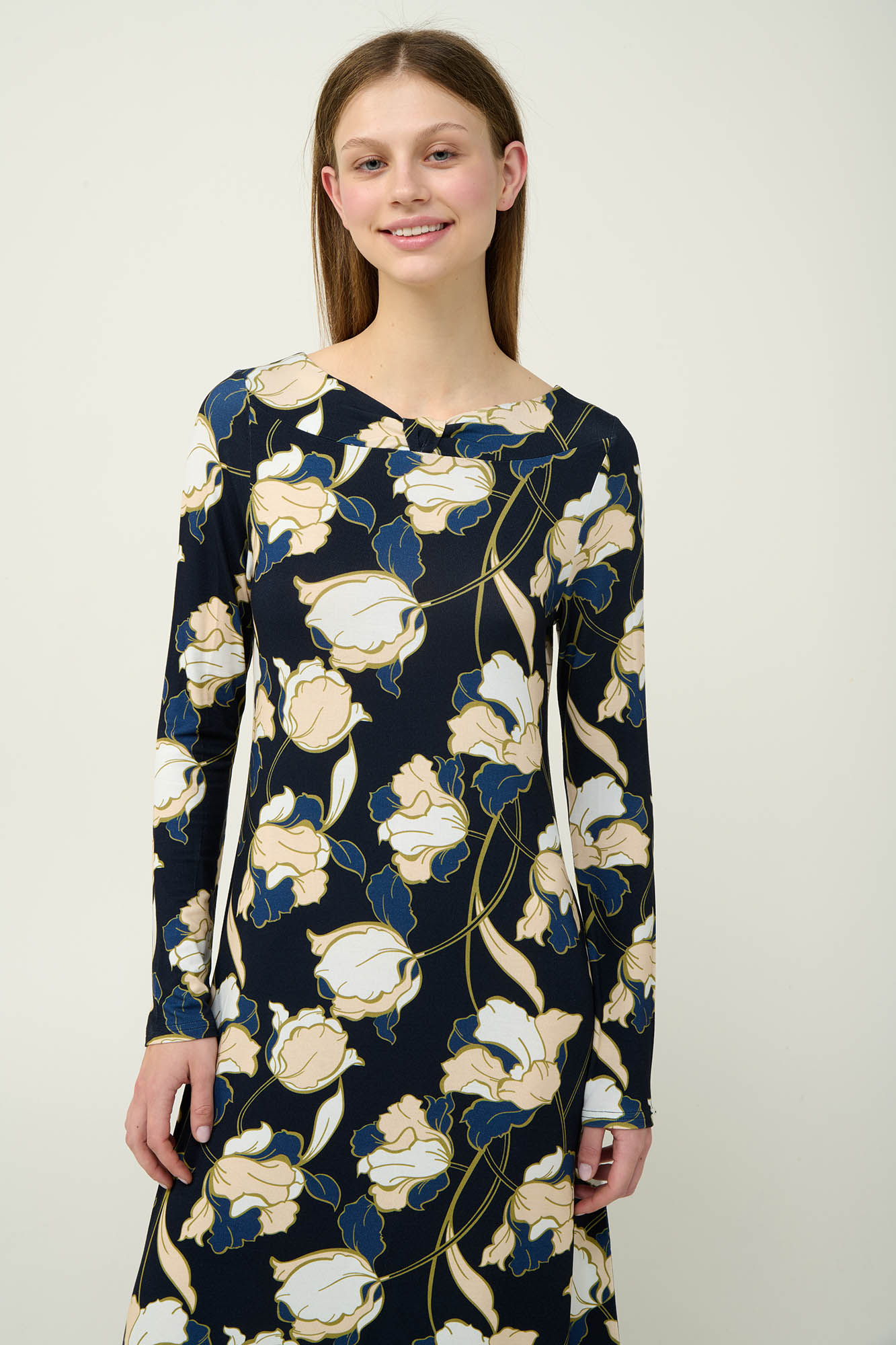 Vamp - Γυναικείο Φλοράλ Νυχτικό Viscose