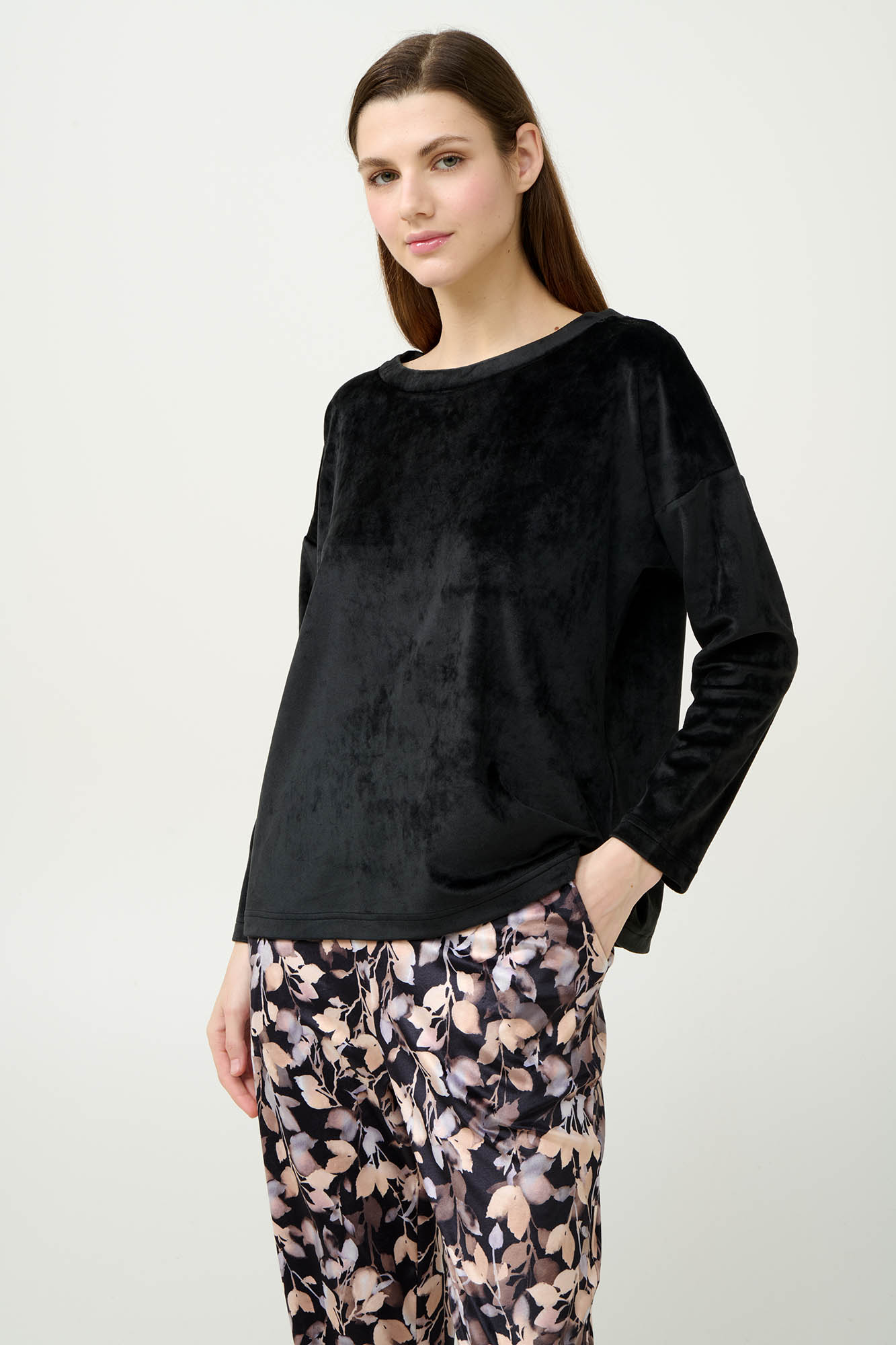 Vamp - Γυναικείο Velvet Σετ Σπιτιού