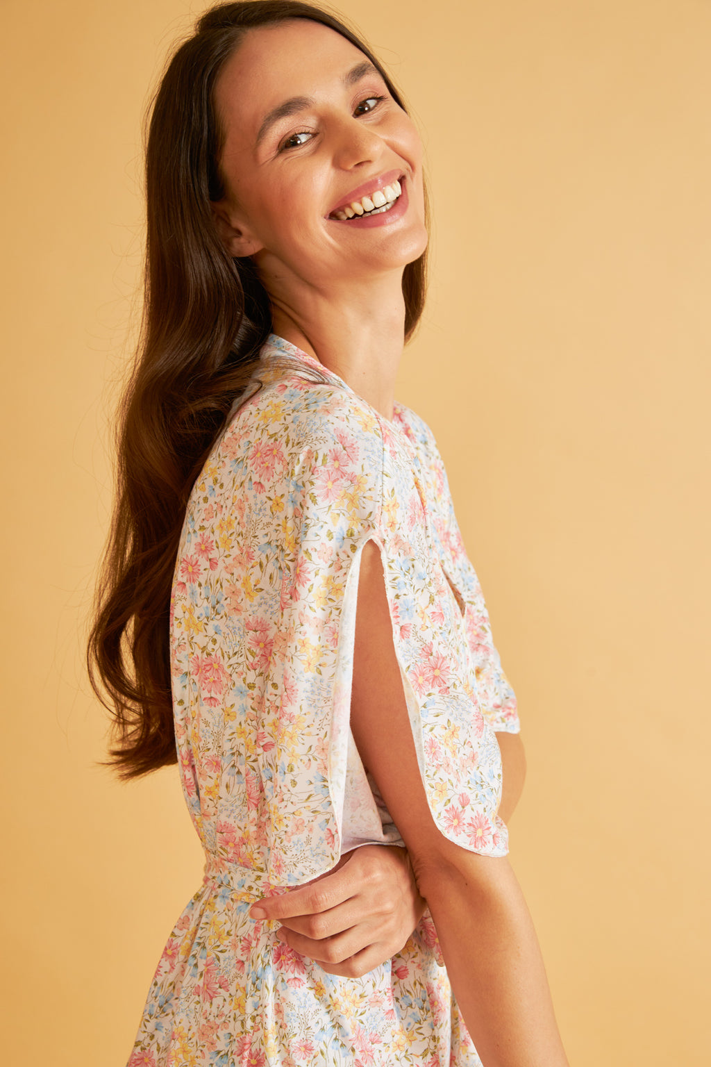 Harmony - Γυναικεία Ρόμπα Cotton/Modal Εμπριμέ