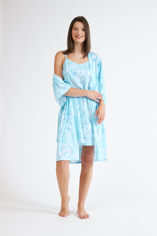 Harmony - Ρόμπα Εμπριμέ Σταυρωτή Cotton Modal