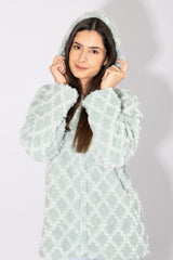 Harmony - Fleece Ζακάρ Ζακέτα Με Κουκούλα  Mint