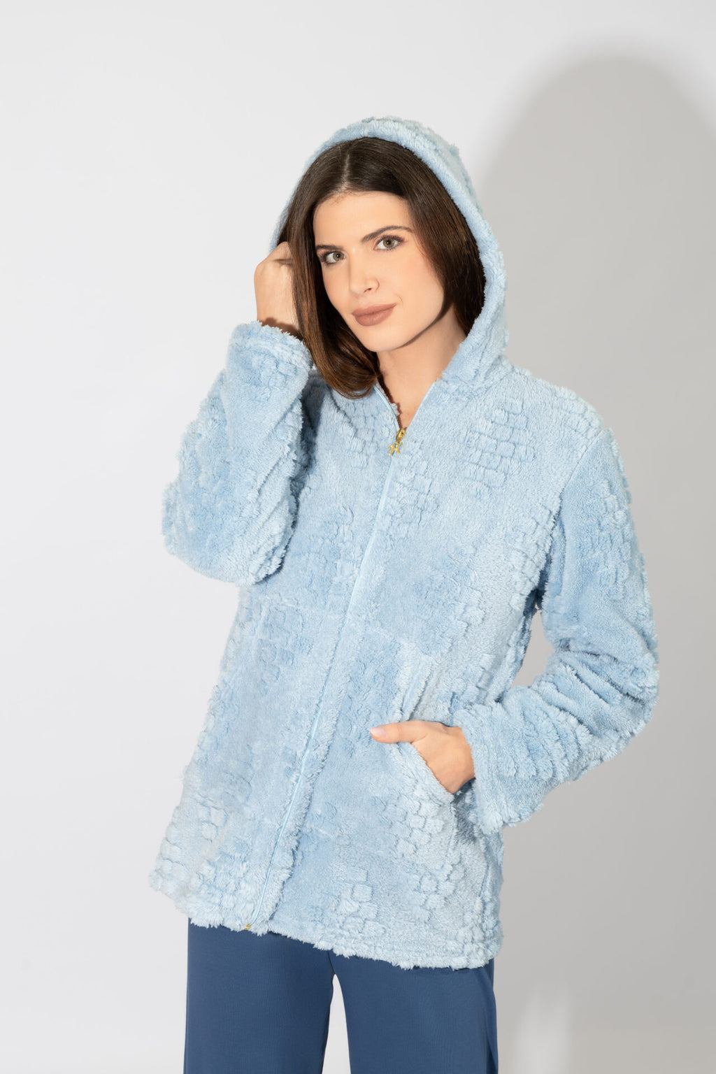 Harmony - Fleece Ζακάρ Ζακέτα Με Κουκούλα  Ciel