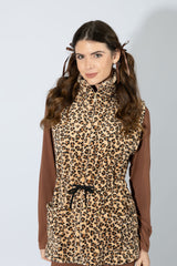 Harmony - Fleece Ζακέτα Αμάνικη Leopard
