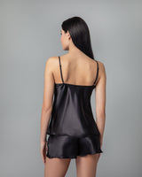 MilenaByParis - Πολυτελές Σατέν Babydoll με Shorts