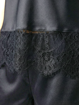 MilenaByParis - Απαλό Σατέν Babydoll με Shorts και Αραχνούφαντη Δαντέλα