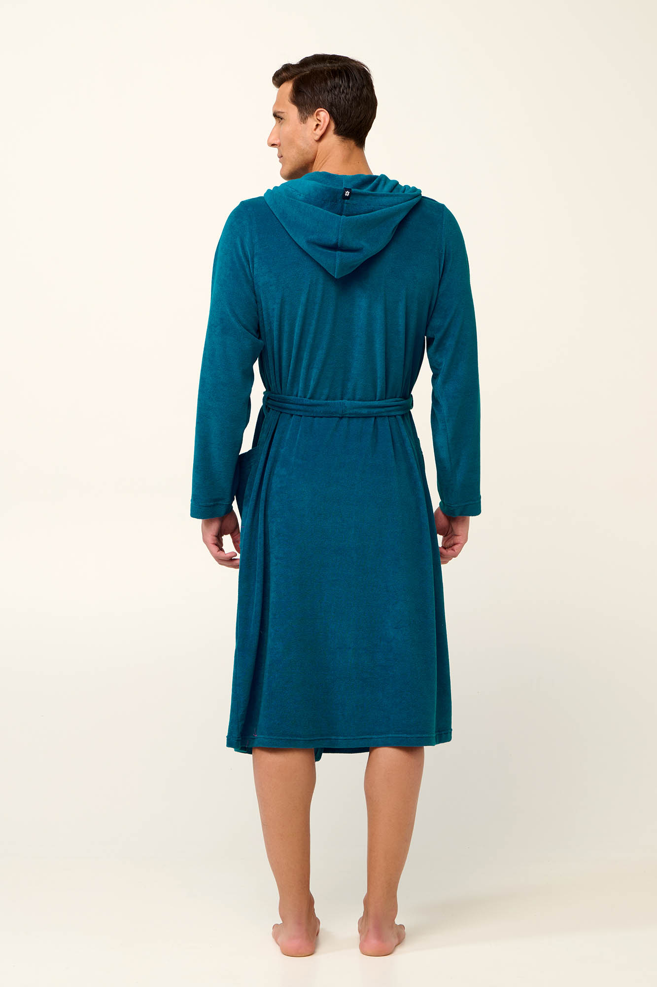 Vamp - Μονόχρωμή Frottee Ανδρική Ρόμπα