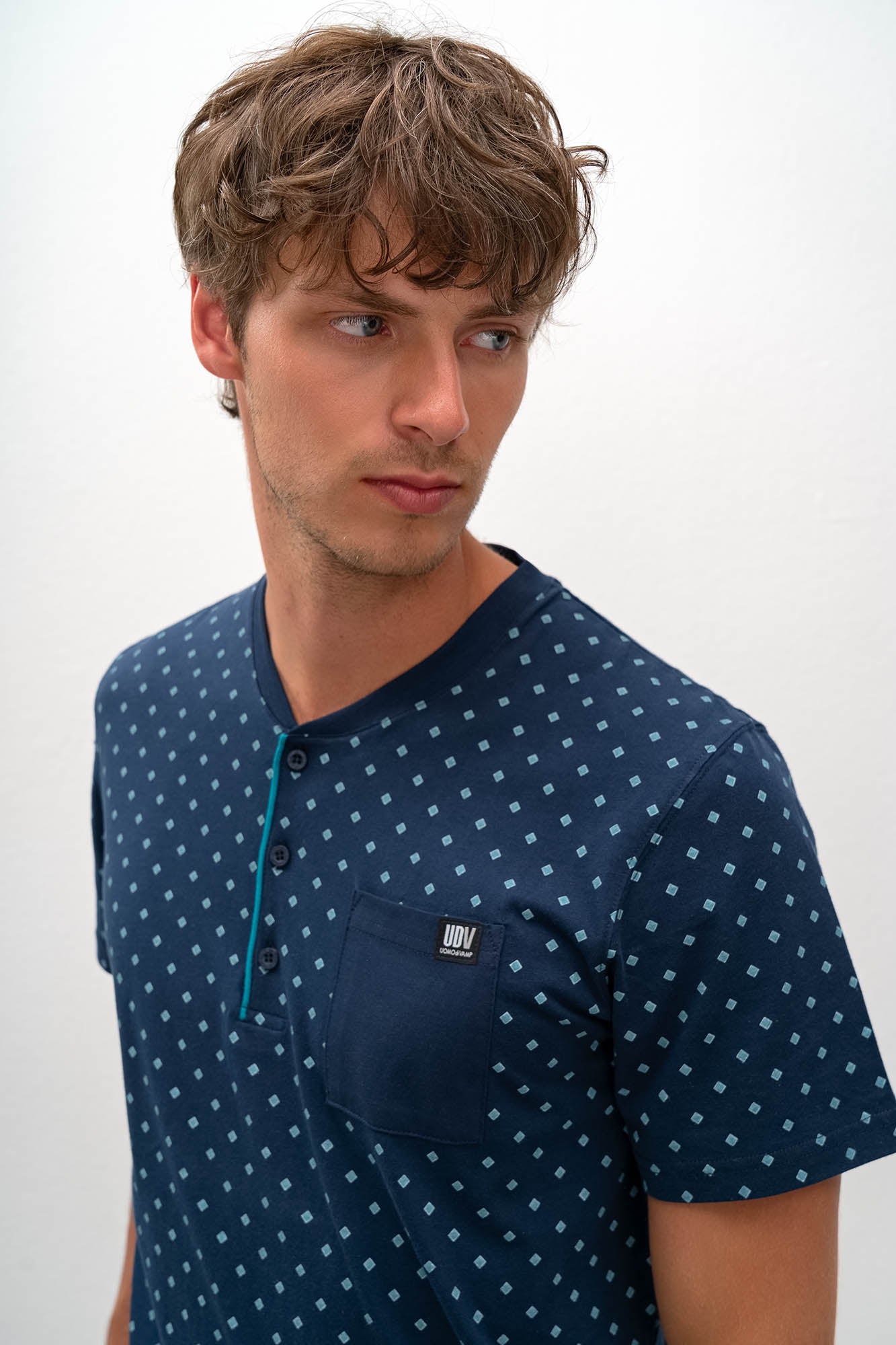 Vamp - Εμπριμέ Πυτζάμα με Κουμπιά