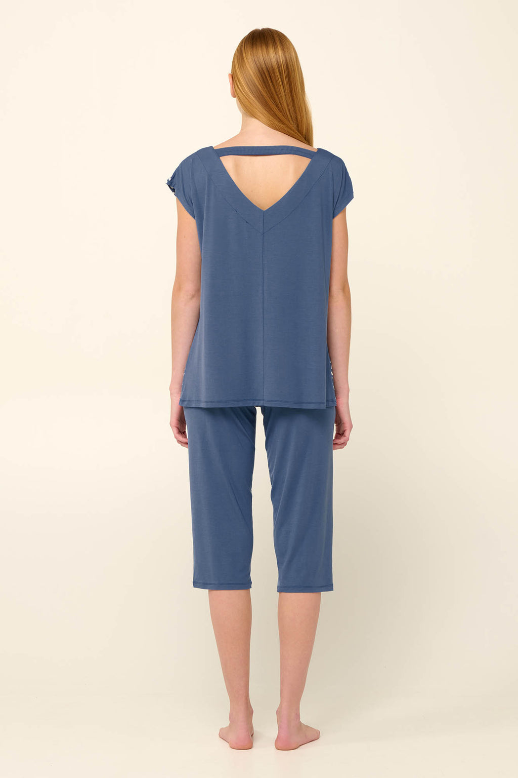 Vamp - Γυναικεία Πυτζάμα Micromodal με Τύπωμα Κοχύλια