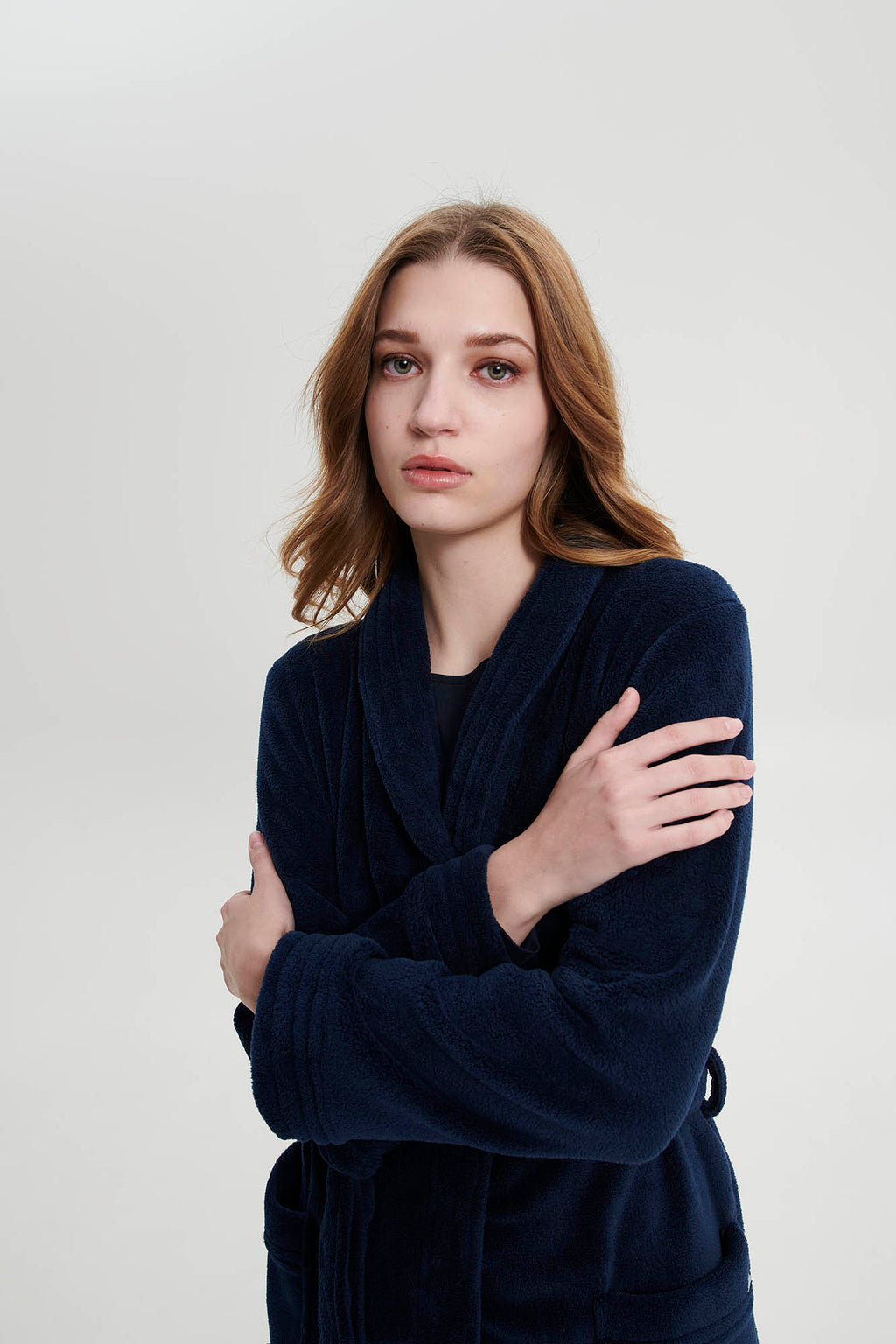 Vamp - Μονόχρωμη Σταυρωτή Ρόμπα