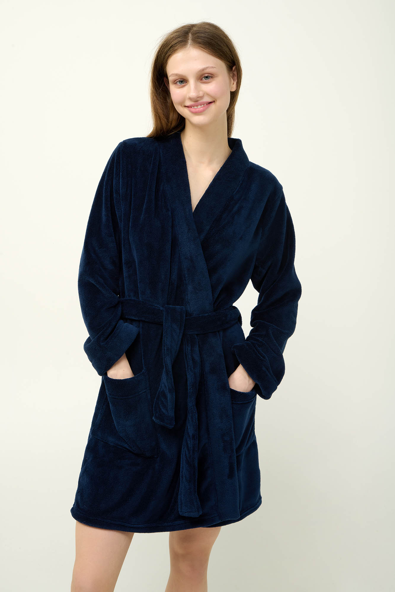 Vamp - Μονόχρωμη Σταυρωτή Ρόμπα