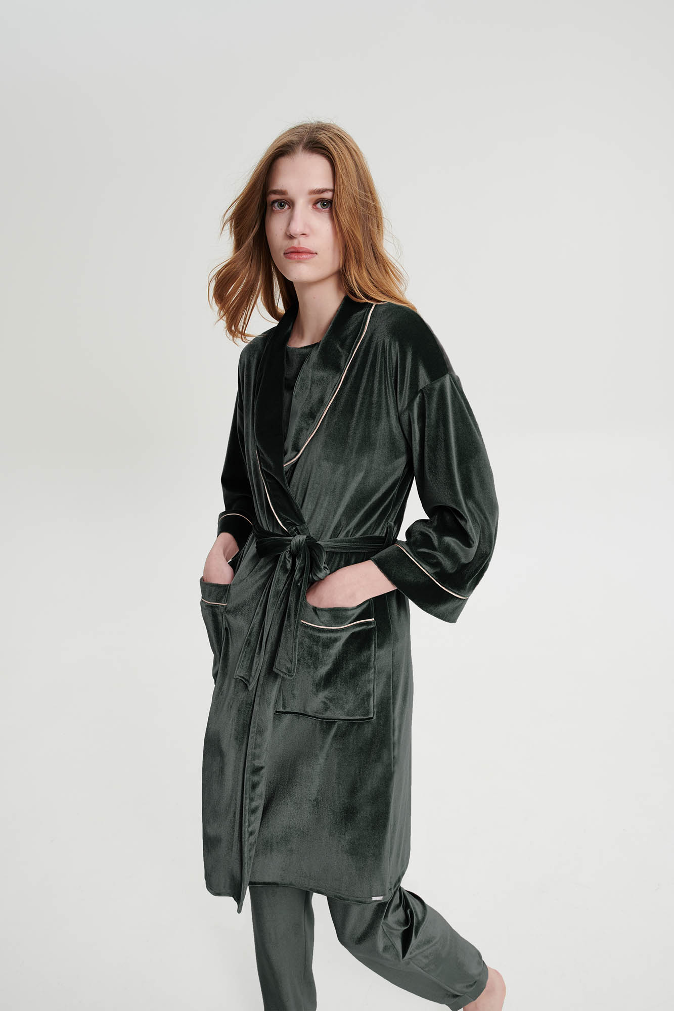 Vamp - Μονόχρωμη Σταυρωτή Ρόμπα