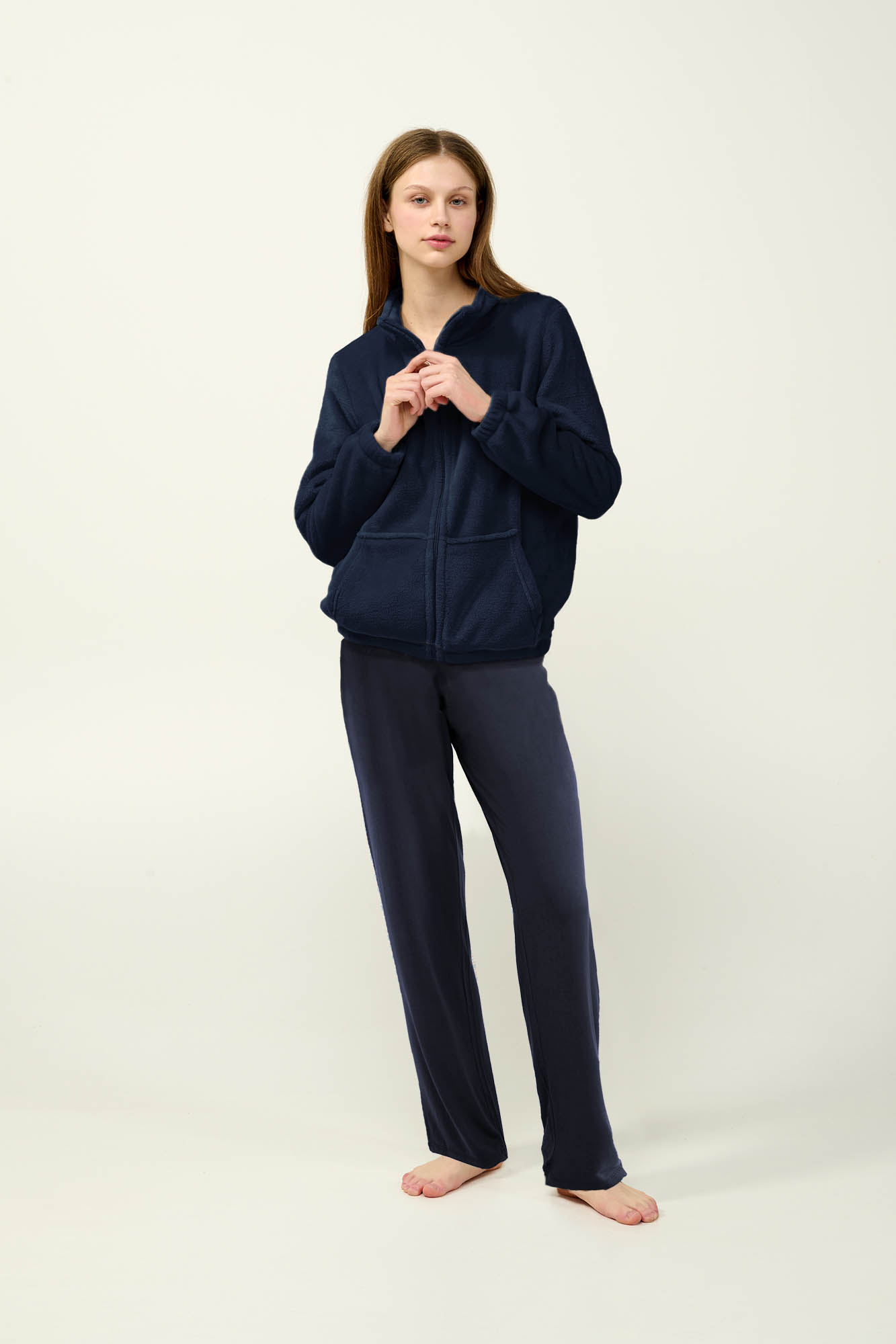 Vamp - Γυναικεία Fleece Ζακέτα με Φερμουάρ