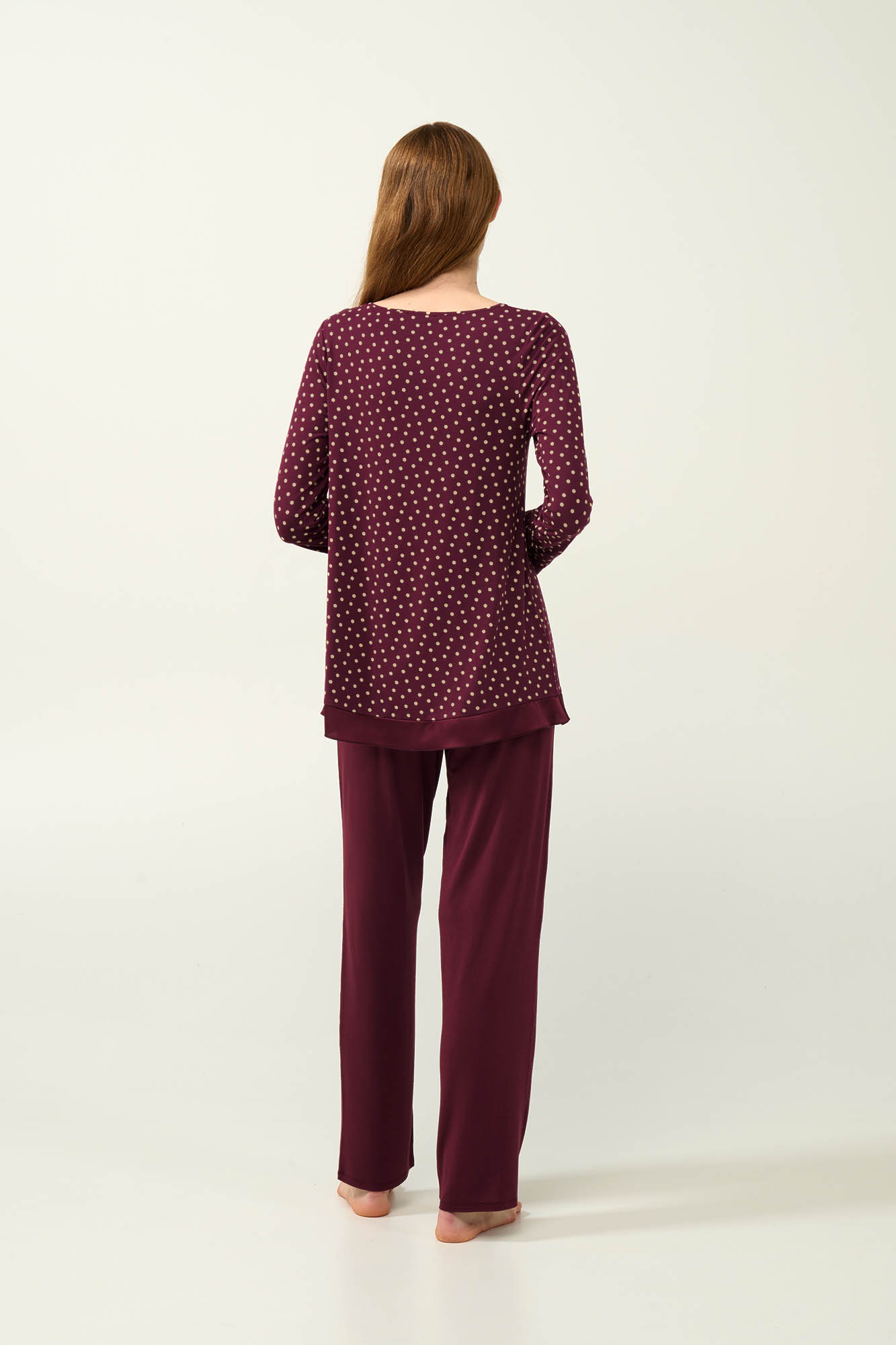 Vamp - Γυναικεία Πουά Πυτζάμα Micromodal