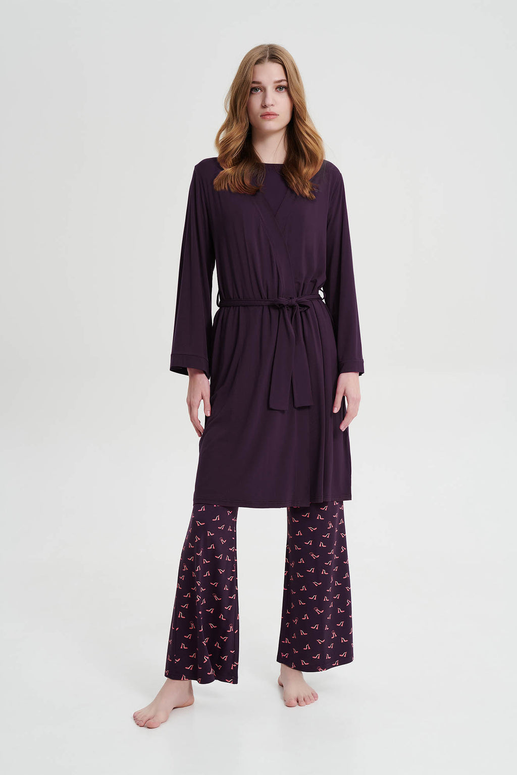 Vamp - Μονόχρωμη Σταυρωτή Ρόμπα