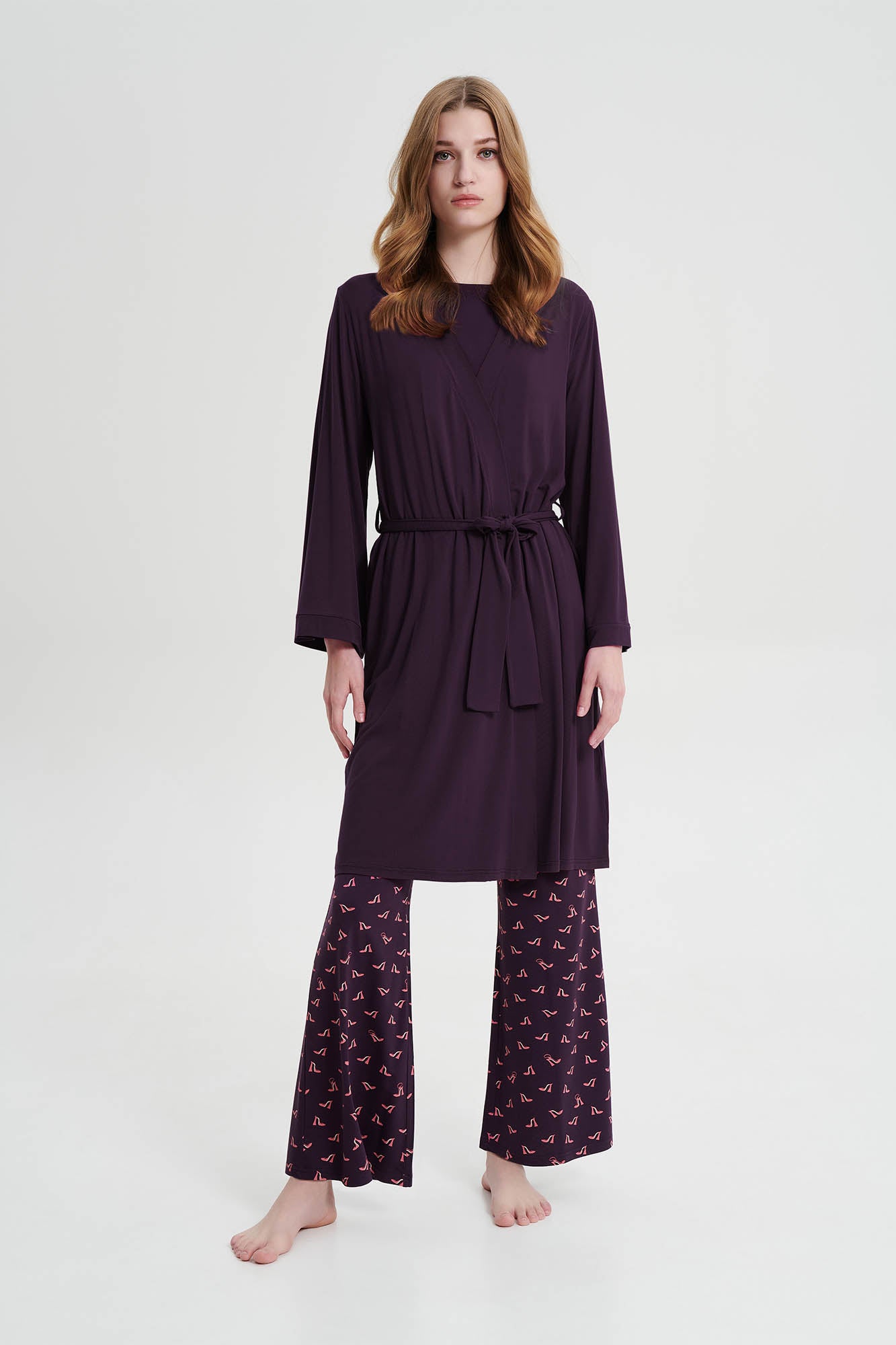 Vamp - Μονόχρωμη Σταυρωτή Ρόμπα